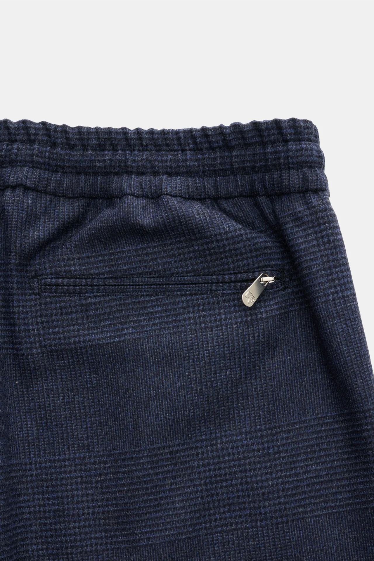 Marco Pescarolo - Herren - Jogpants 'Caracciolo' navy/schwarz kariert – Bild 3