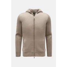 04651/ A trip in a bag - Herren - Strickjacke %27Foggy Full Zip%27 taupe 04651/ A trip in a bag - Herren - Strickjacke %27Foggy Full Zip%27 taupe