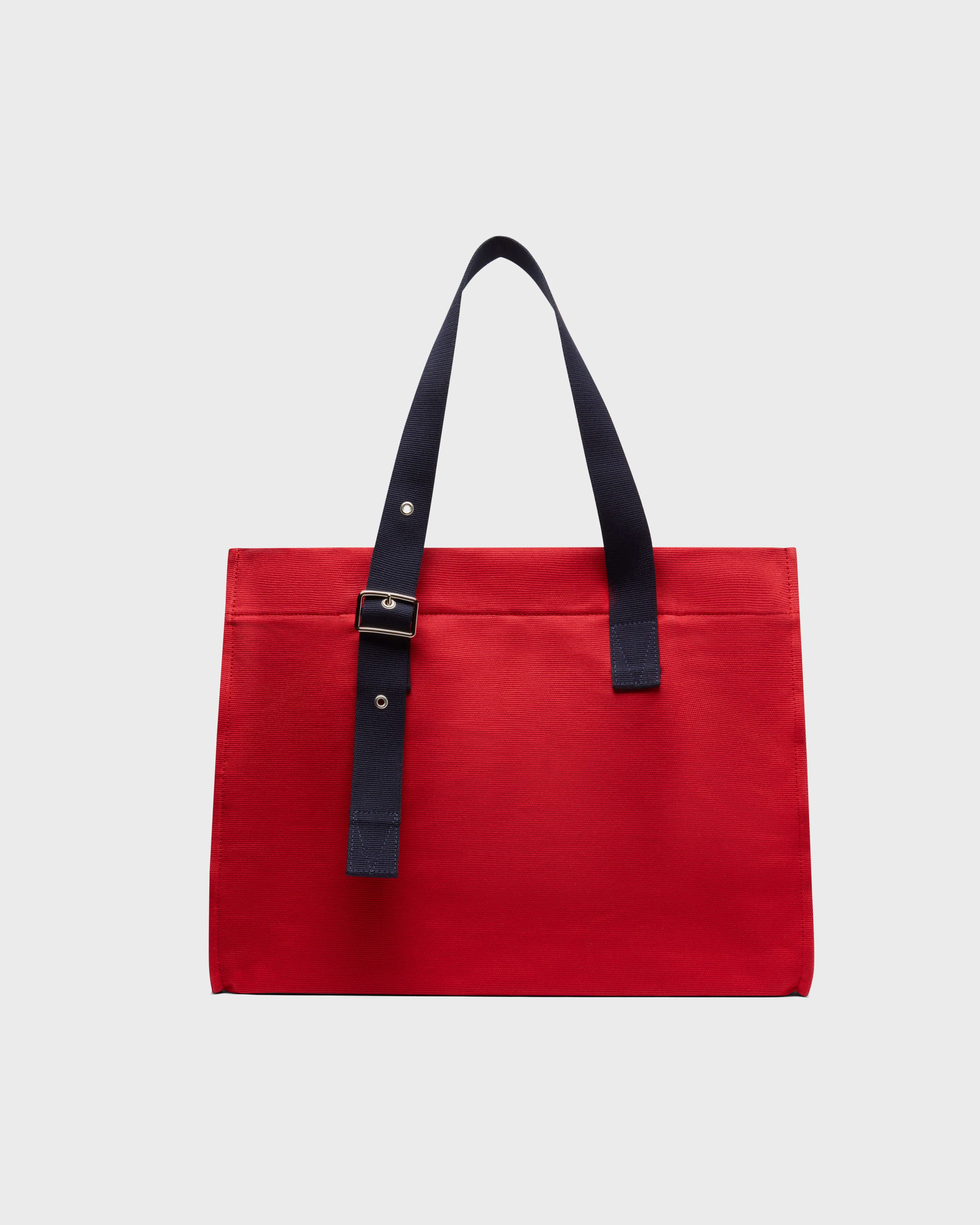 Vilebrequin - Große Einfarbige Strandtasche Aus Baumwolle - Strandtasche - Bagsu - Rot - Größe OSFA – Bild 2