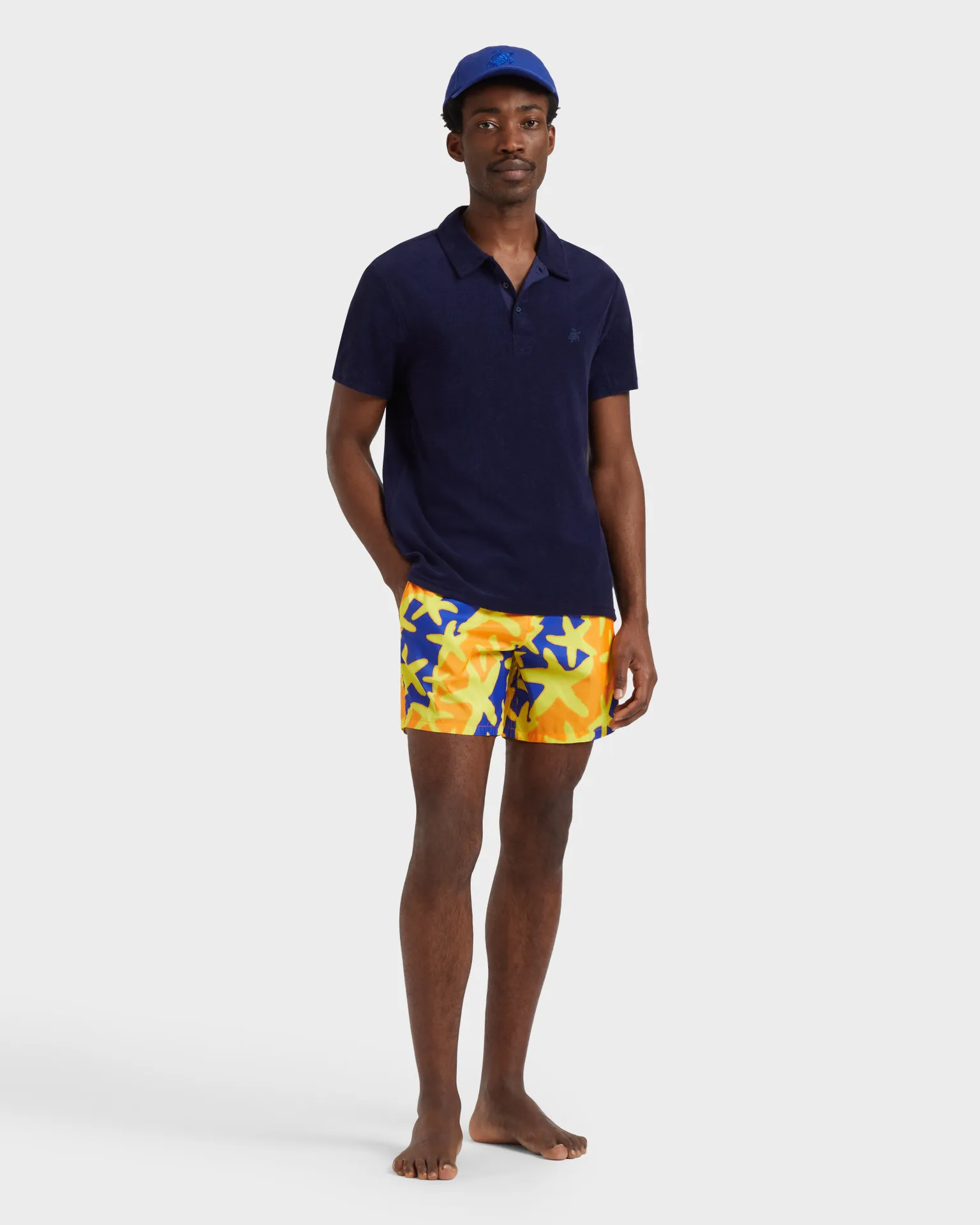 Vilebrequin - Ultraleichte Und Verstaubare Starlight Badeshorts Für Herren - Bademode - Mahina - Orange - Größe L – Bild 5