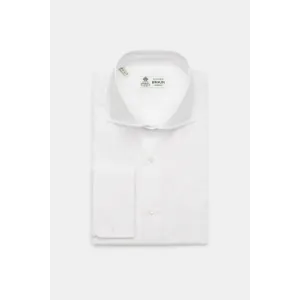 Borrelli - Herren - Business Hemd %27Nando%27 Haifisch-Kragen weiß Borrelli - Herren - Business Hemd %27Nando%27 Haifisch-Kragen weiß