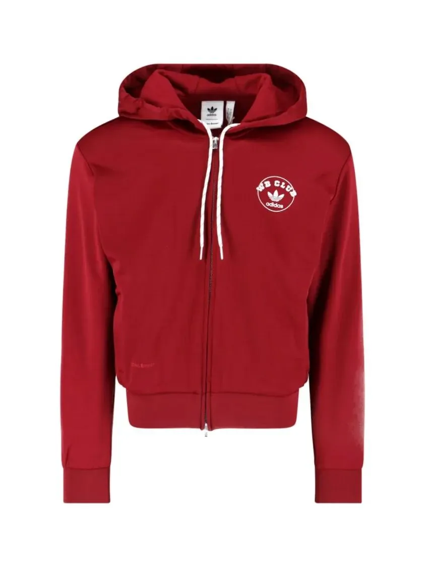 ADIDAS X WALES BONNER - Bordeaux Cotton Blend Zip-Up Hoodie - Größe S - rot ADIDAS X WALES BONNER - Bordeaux Cotton Blend Zip-Up Hoodie - Größe S - rot
