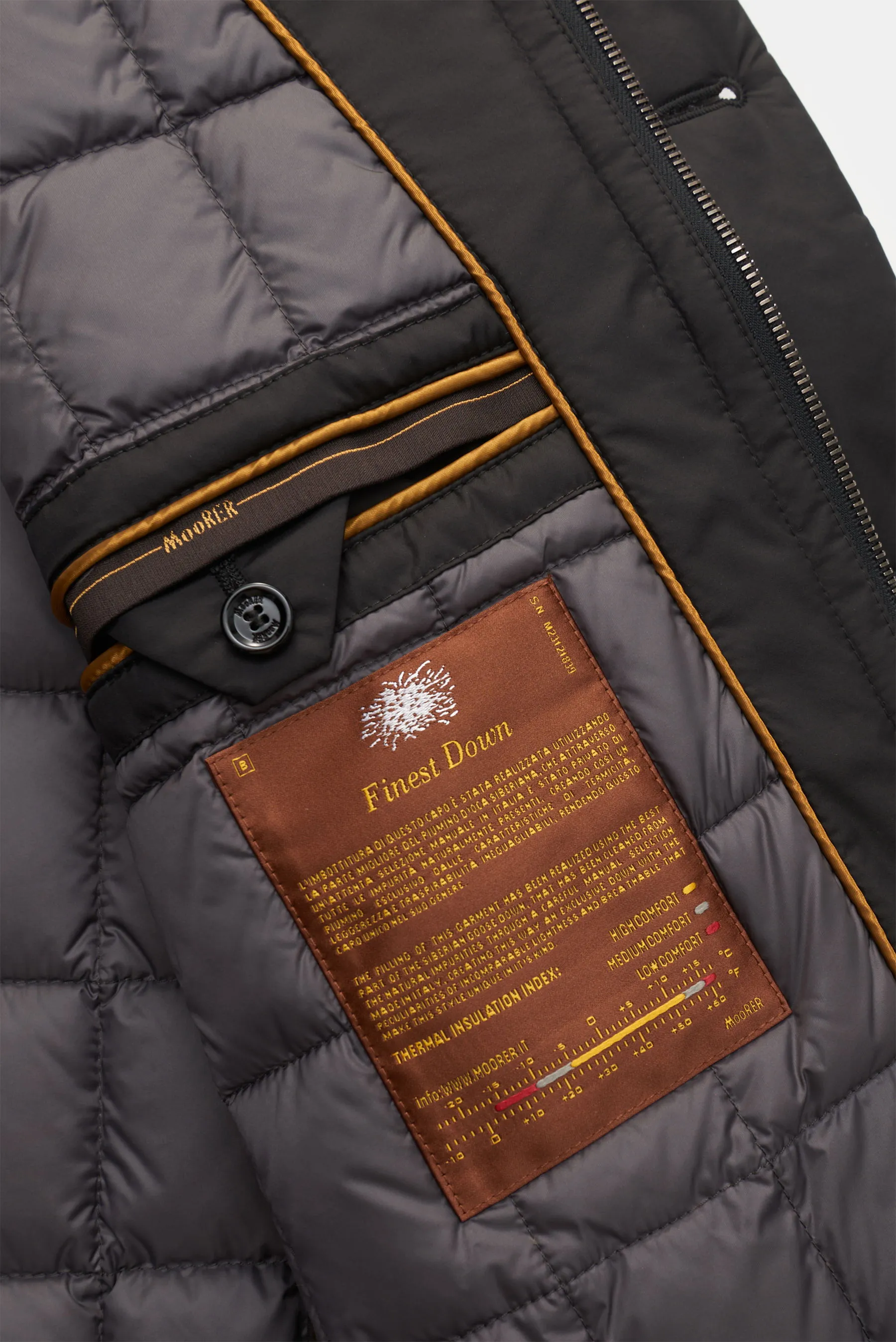 Moorer - Herren - Daunen-Kurzmantel 'Dante' schwarz – Bild 6