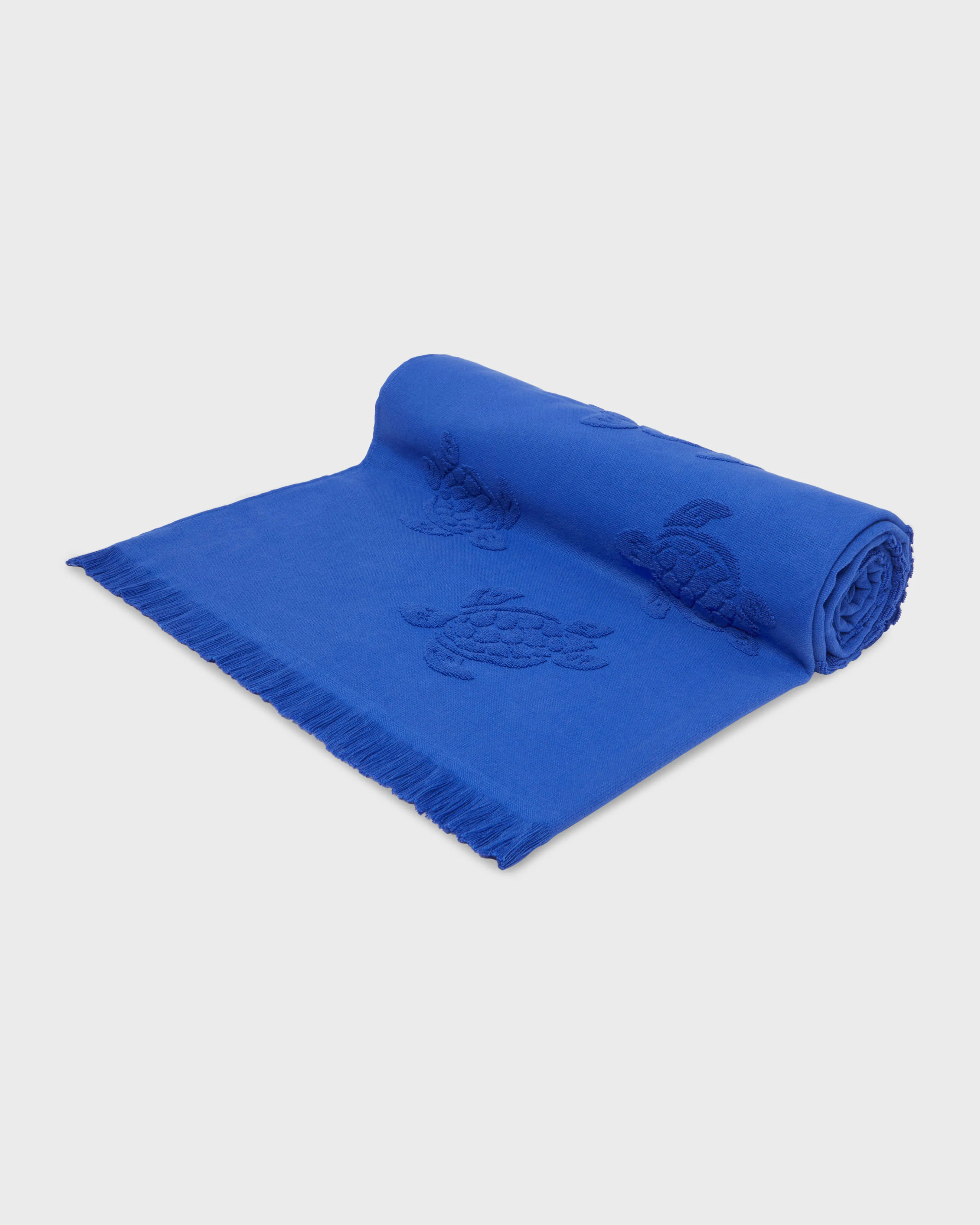 Vilebrequin - Strandtuch Aus Bio-baumwolle Schildkröten-jacquard - Strandtuch - Santah - Blau - Größe OSFA – Bild 3