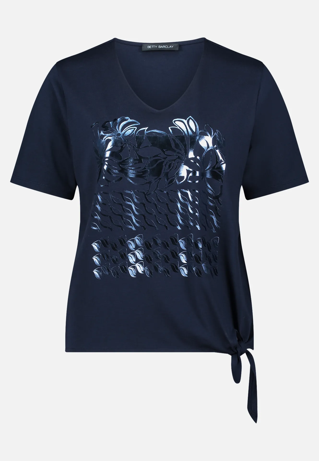 Basic Shirt mit Schleifenknoten – Bild 3