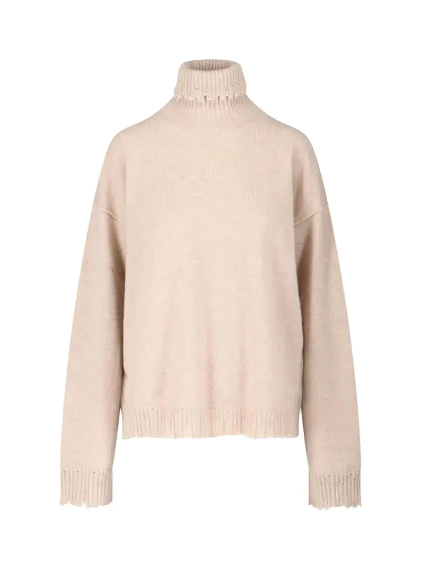 Uma Wang - Turtleneck Sweater – Beige - Größe L - beige Uma Wang - Turtleneck Sweater – Beige - Größe L - beige