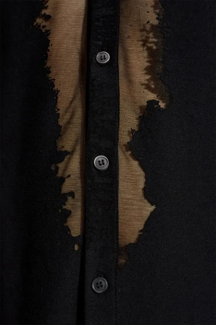 Diesel - Multicolor Artistic Shirt With Premium Fabric Blen - Größe M - bunt – Bild 2