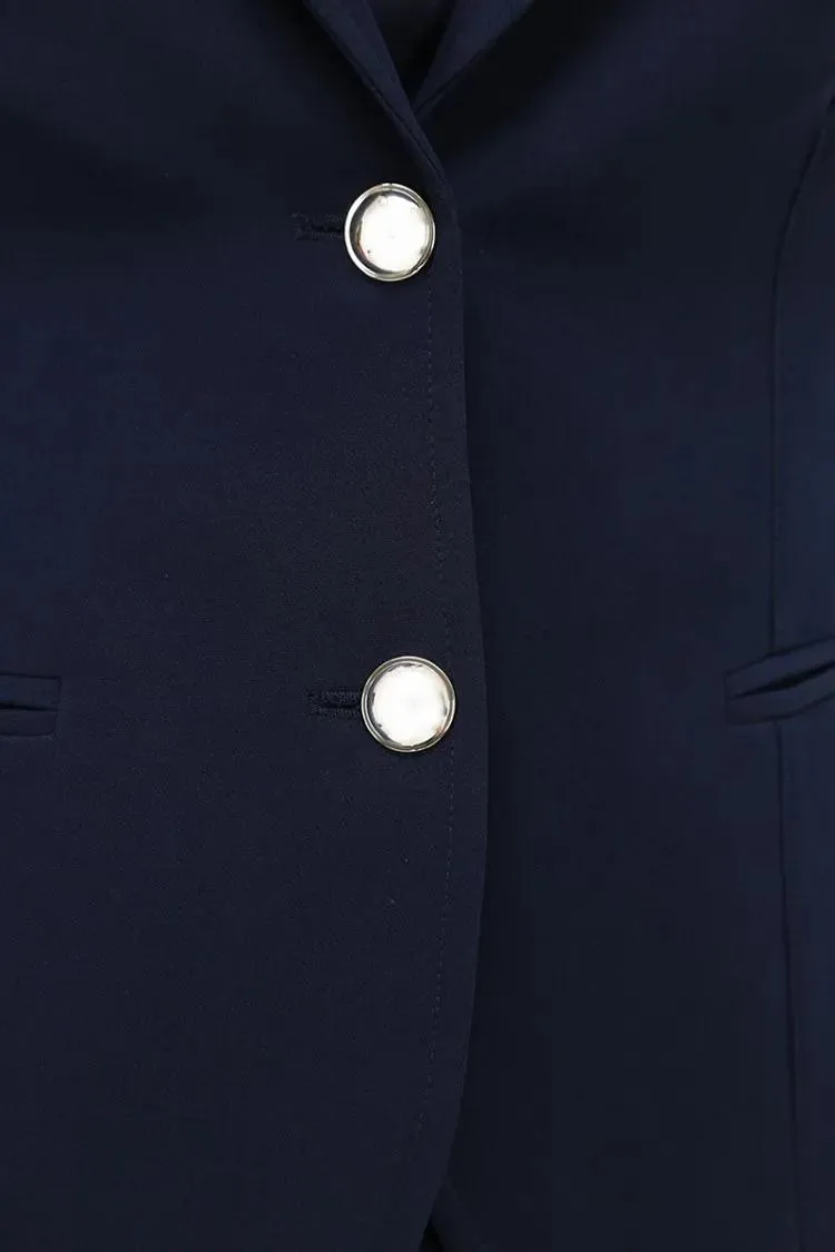 Kocca - Tailored Blue Polyester Blazer - Größe L - blau – Bild 3