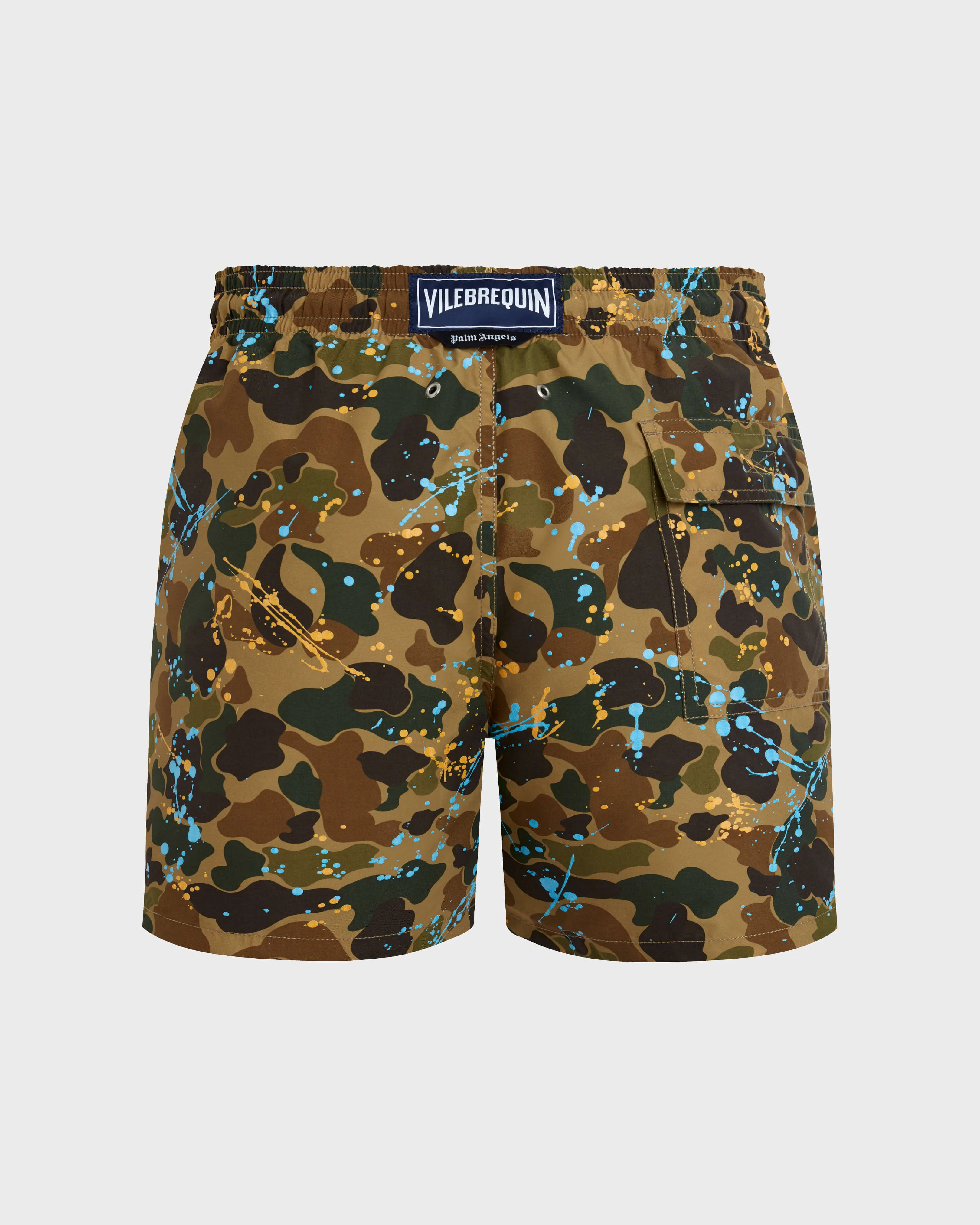 Vilebrequin - Camo Splash Badeshorts Für Herren - Vbq X Palm Angels - Bademode - Moorea - Marone - Größe S – Bild 2