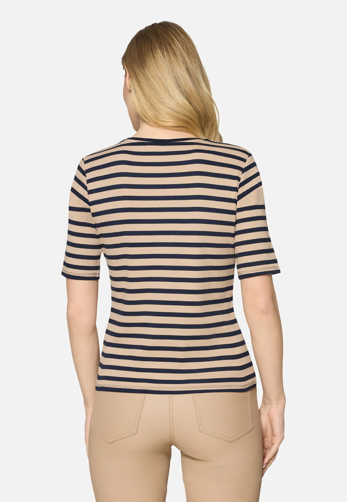 Basic Shirt mit Rippenstruktur Basic Shirt mit Rippenstruktur