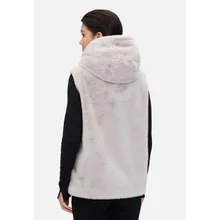 Plüschweste mit Kapuze Plüschweste mit Kapuze