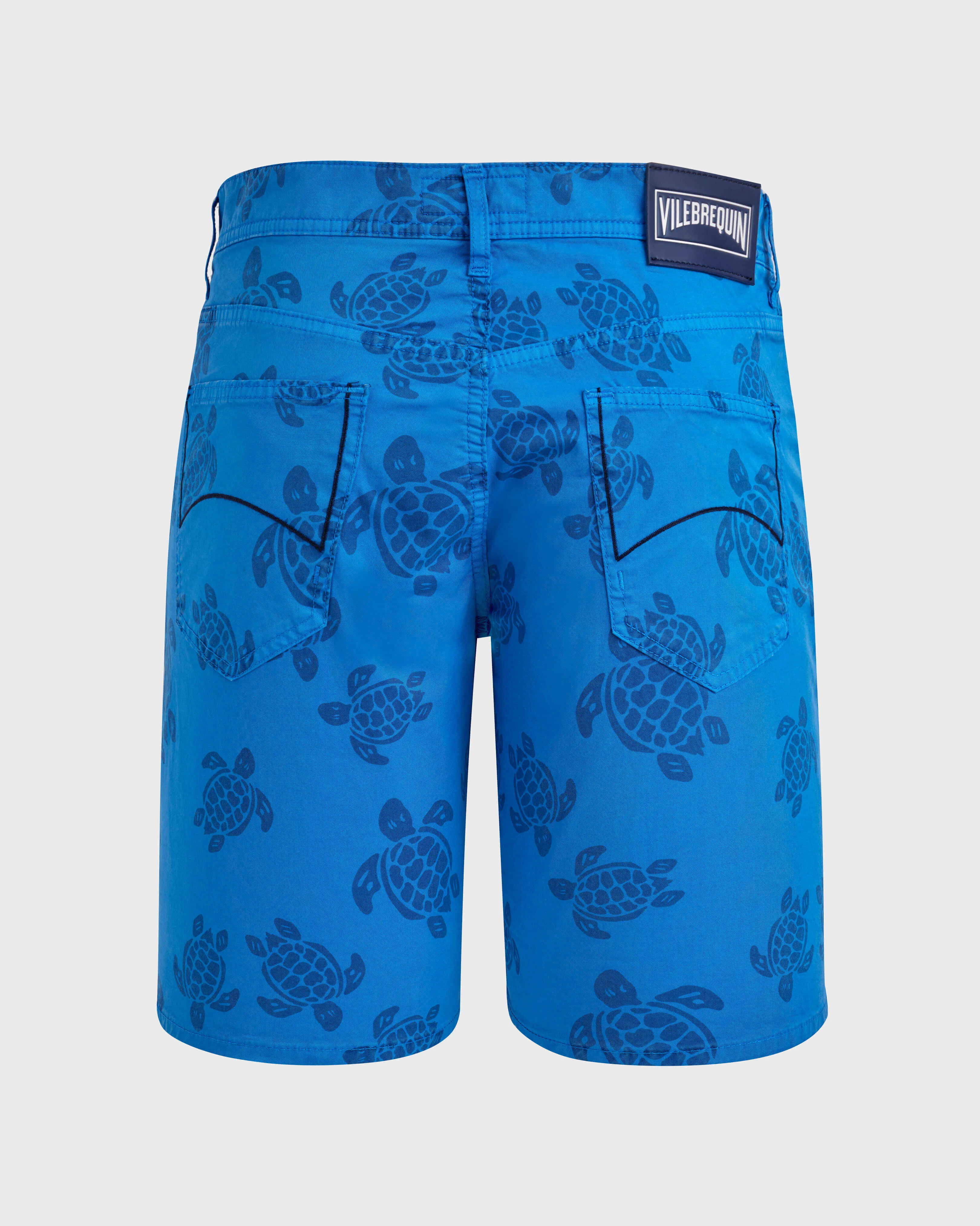 Vilebrequin - Herren Bermudashorts Mit Harzdruck Ronde Des Tortues - Bermuda - Garonne - Blau - Größe 34 – Bild 2