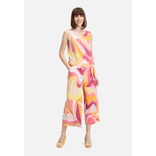 Rundhals-Shirt mit Raffung