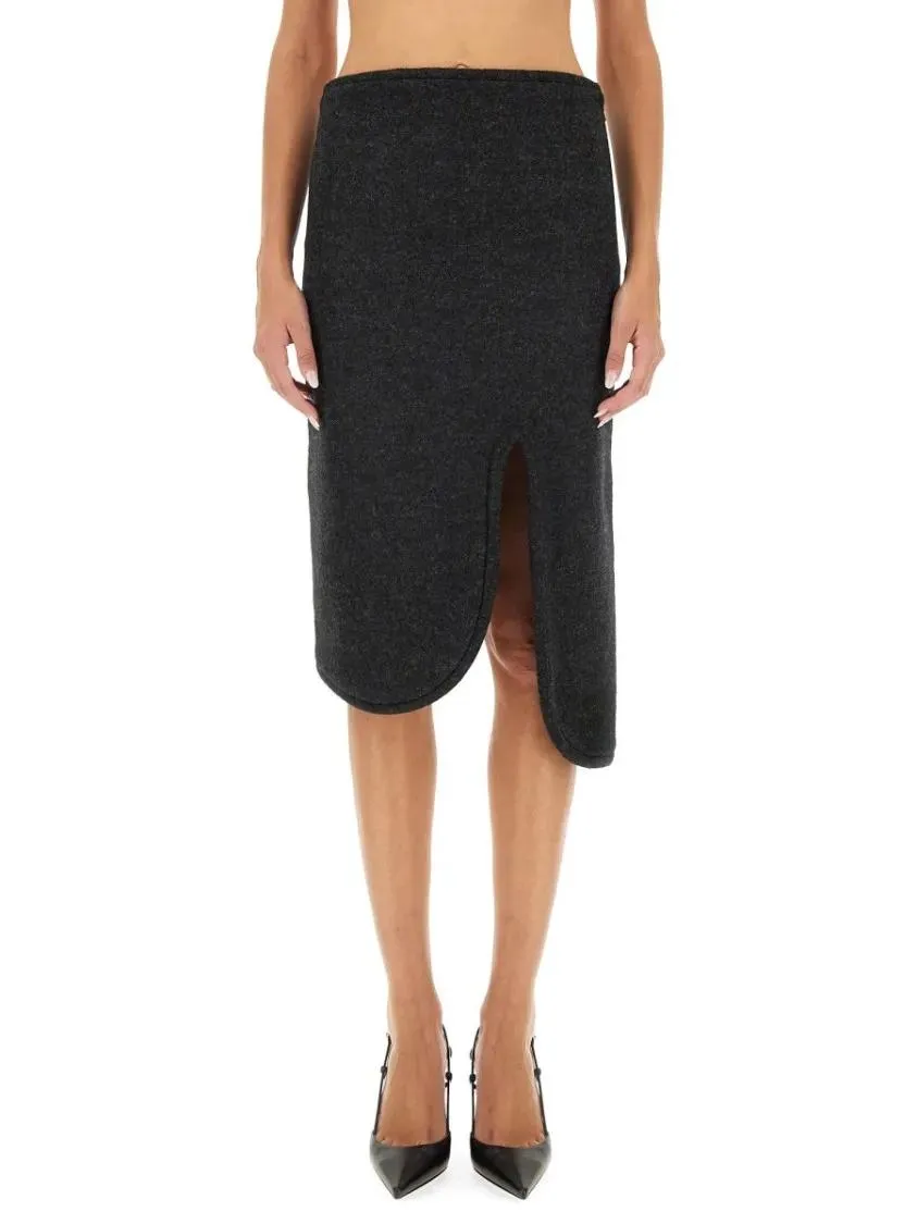 Victoria Beckham - Padded Skirt With Tube Detail - Größe 8 - grau Victoria Beckham - Padded Skirt With Tube Detail - Größe 8 - grau