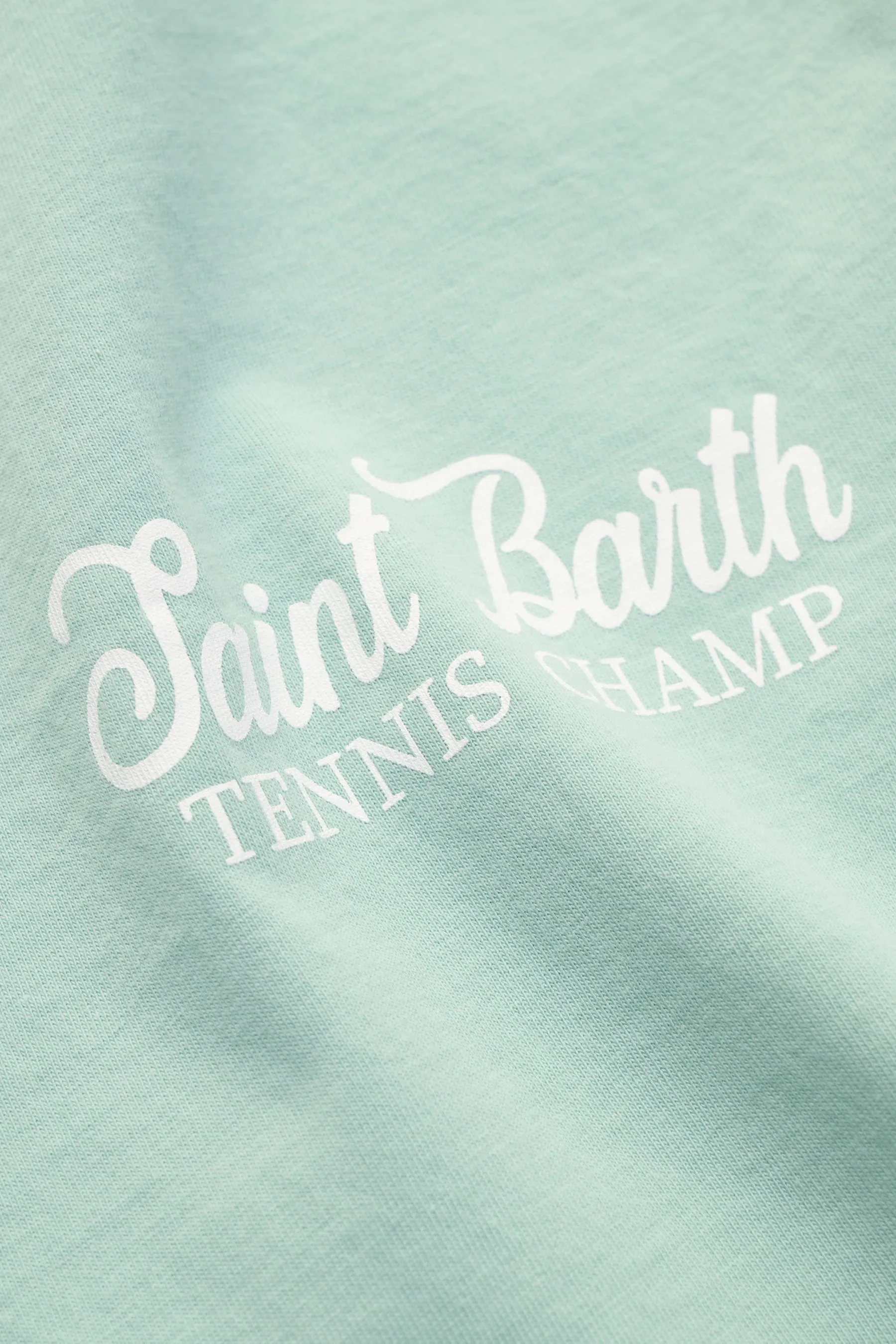 MC2 Saint Barth - Herren - Rundhals-T-Shirt 'Tennis Champ' mintgrün – Bild 5