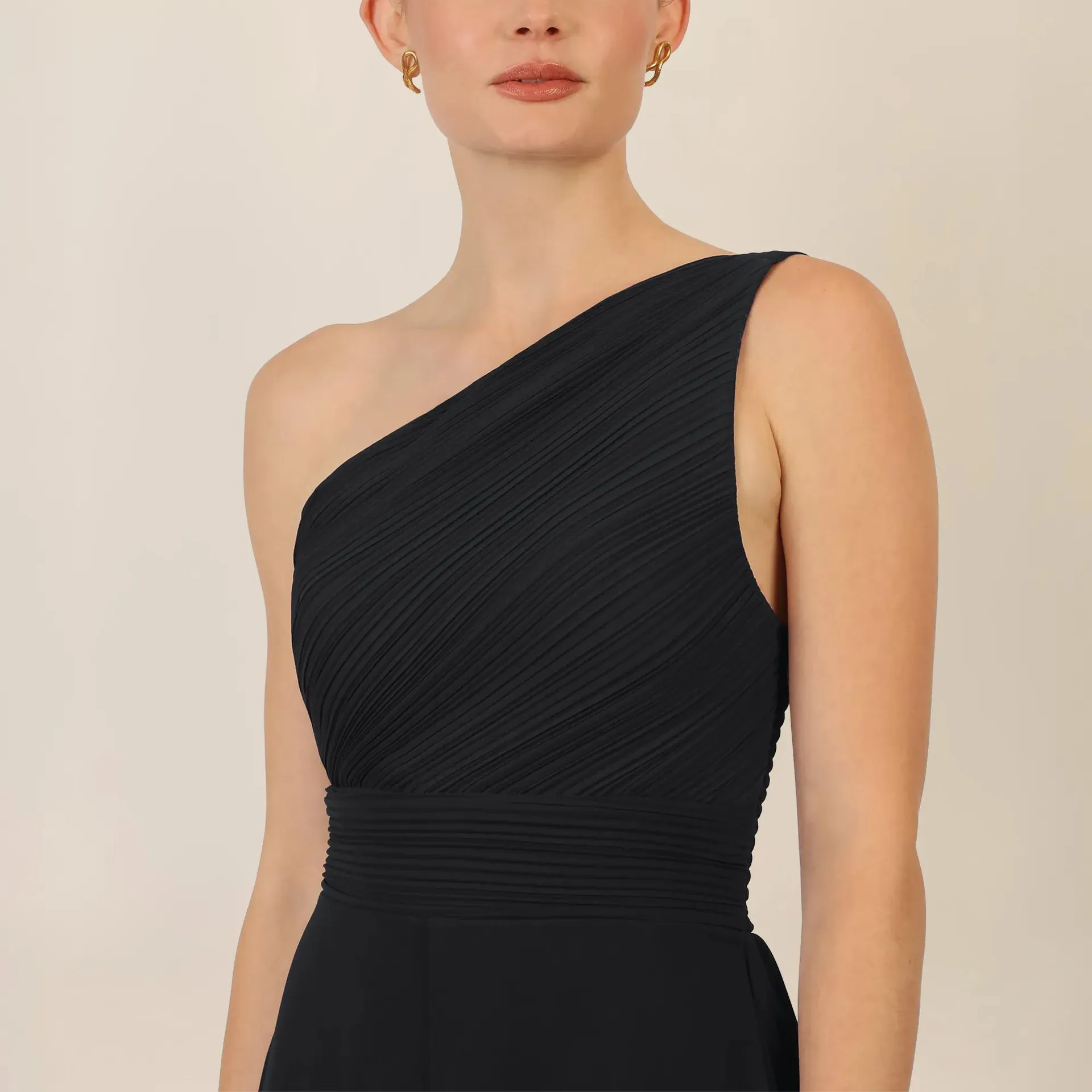 Apart - One-Shoulder Abendkleid - Größe 36 - schwarz – Bild 3
