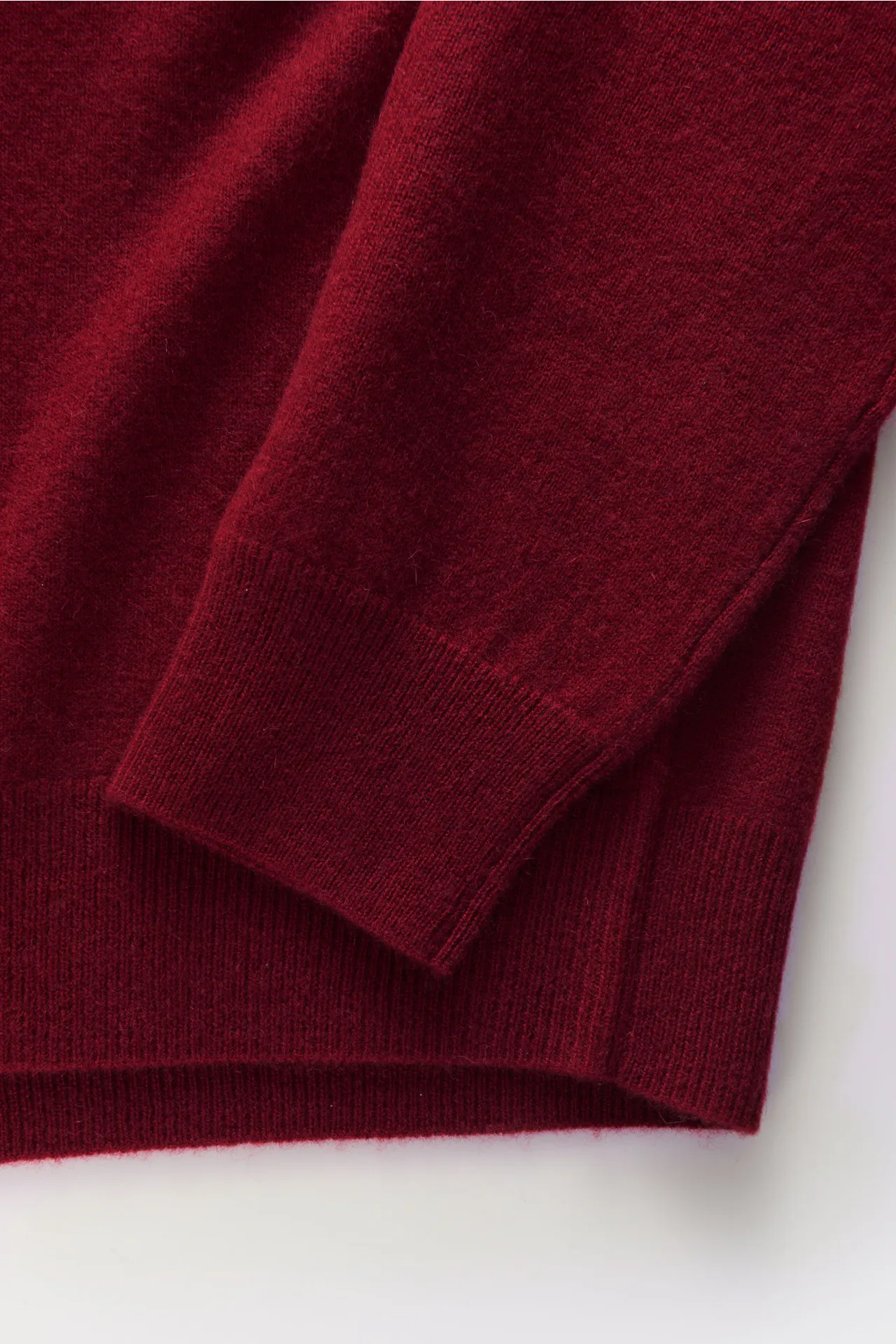 von Braun - Herren - Cashmere Rollkragenpullover dunkelrot – Bild 3