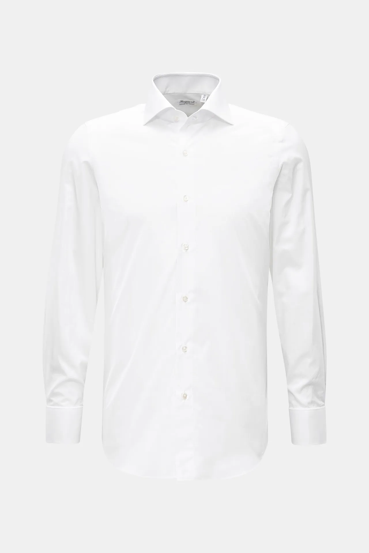 Finamore - Herren - Business Hemd %27Eduardo Napoli%27 Haifisch-Kragen weiß Finamore - Herren - Business Hemd %27Eduardo Napoli%27 Haifisch-Kragen weiß