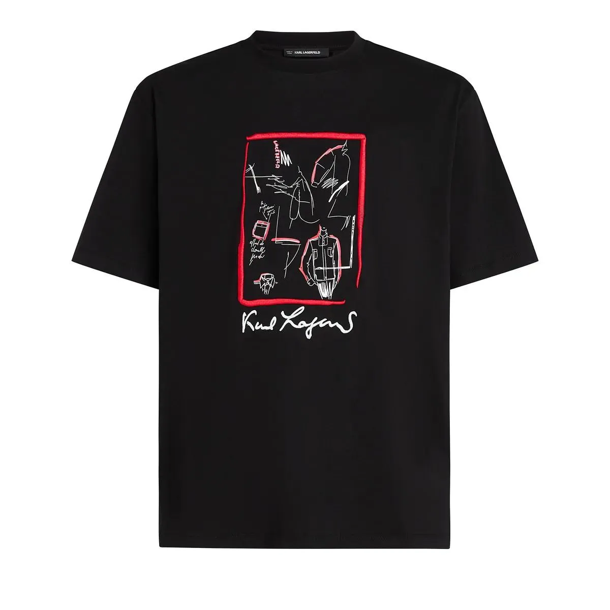 Karl Lagerfeld - KARL SERIES T-SHIRT T-shirt - Größe XL - schwarz Karl Lagerfeld - KARL SERIES T-SHIRT T-shirt - Größe XL - schwarz