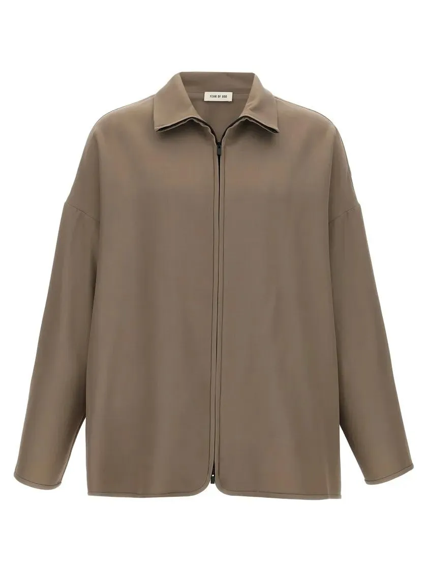 FEAR OF GOD - Oversized Virgin Wool Blend Jacket - Größe L - braun FEAR OF GOD - Oversized Virgin Wool Blend Jacket - Größe L - braun