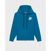 Vilebrequin - Baumwoll-cardigan Mit Durchgehendem Reißverschluss Und Großer Schildkrötenstickerei Für Herren - Sweatshirt - Malanti - Blau - Größe L Vilebrequin - Baumwoll-cardigan Mit Durchgehendem Reißverschluss Und Großer Schildkrötenstickerei Für Herren - Sweatshirt - Malanti - Blau - Größe L