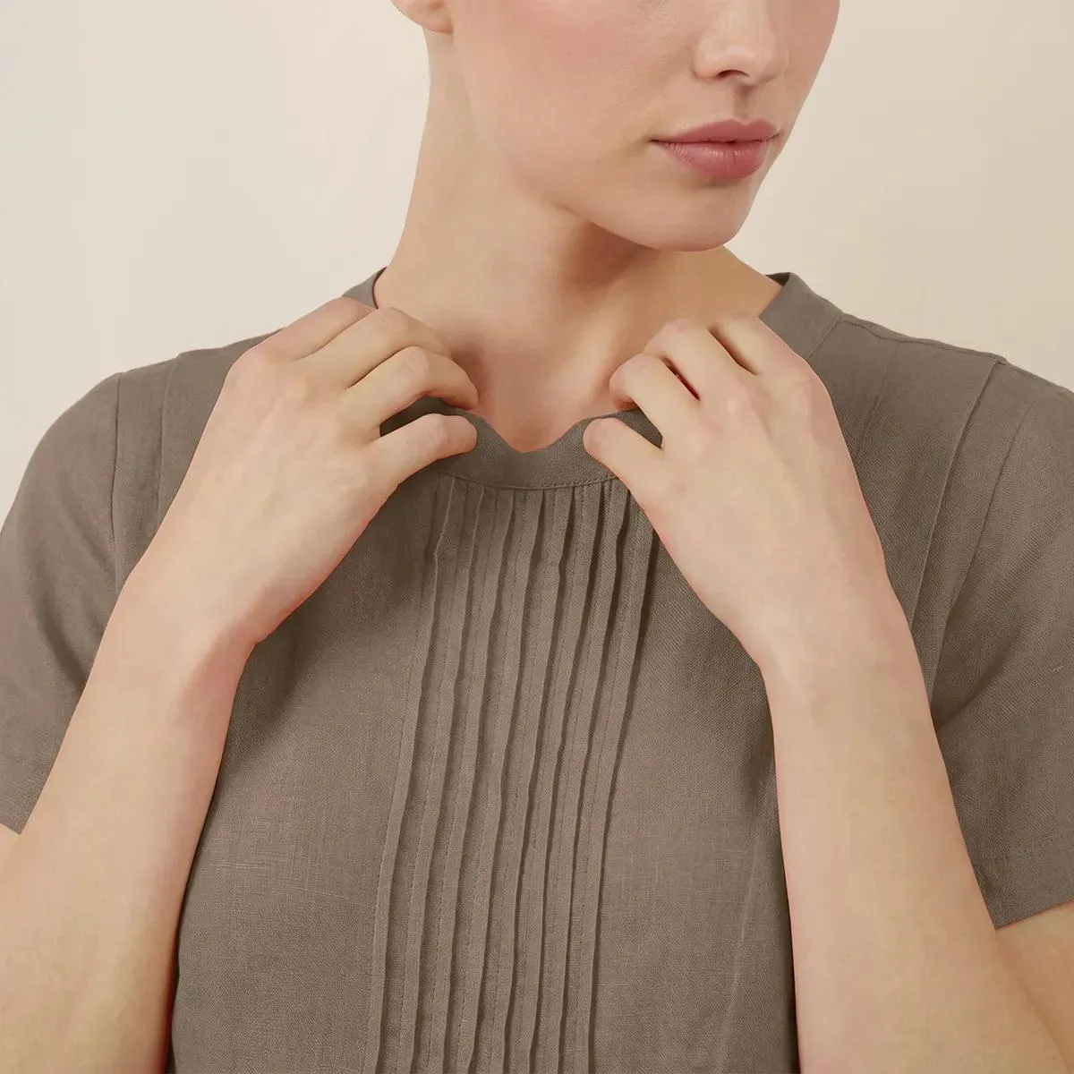 Apart - Kleid - Größe 44 - beige – Bild 3