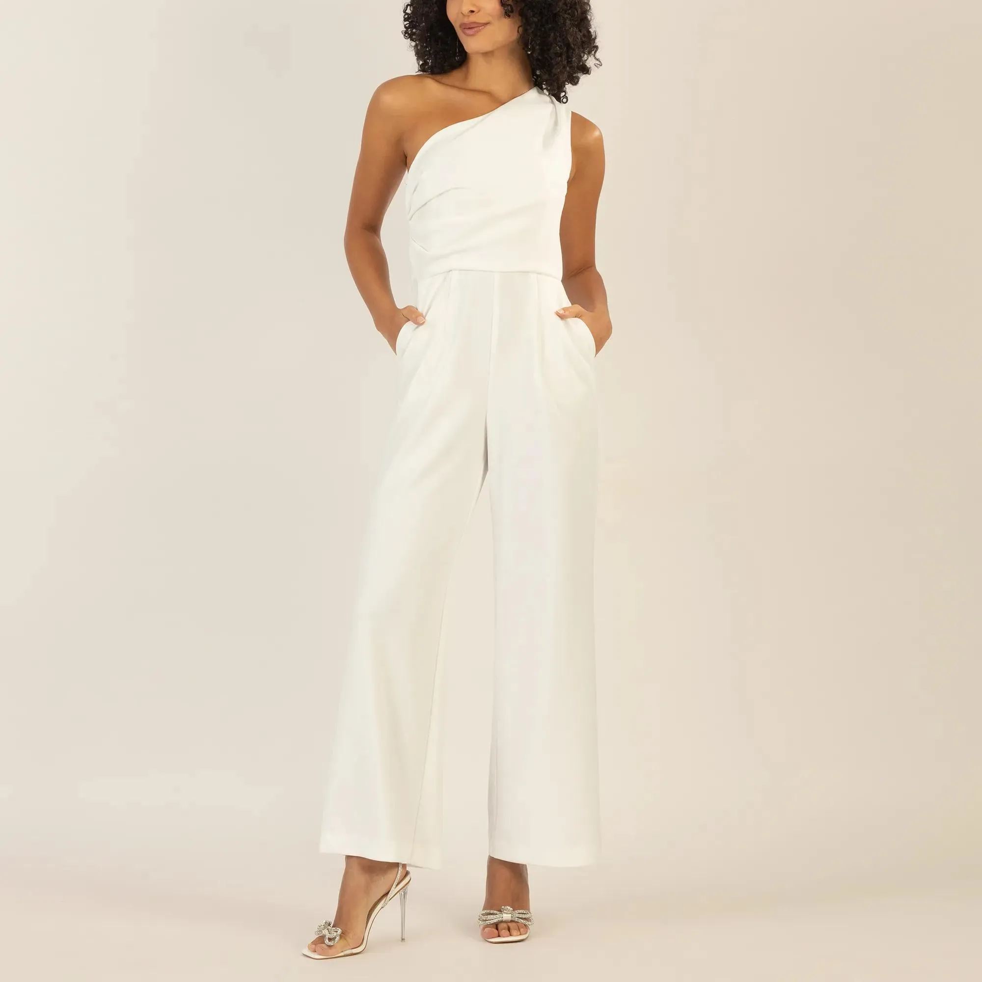 Apart - One-Shoulder Overall - Größe 36 - creme – Bild 4