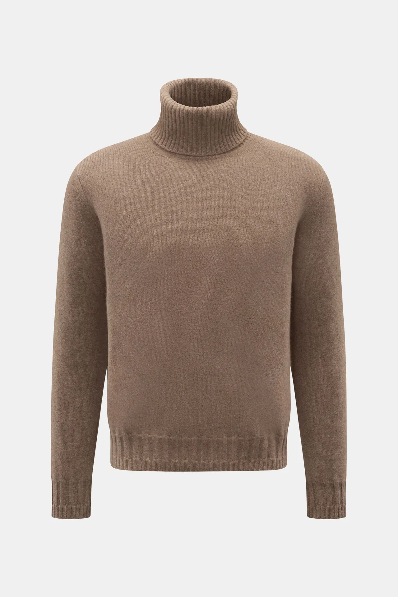 Lunaria Cashmere - Herren - Cashmere Rollkragenpullover graubraun Lunaria Cashmere - Herren - Cashmere Rollkragenpullover graubraun