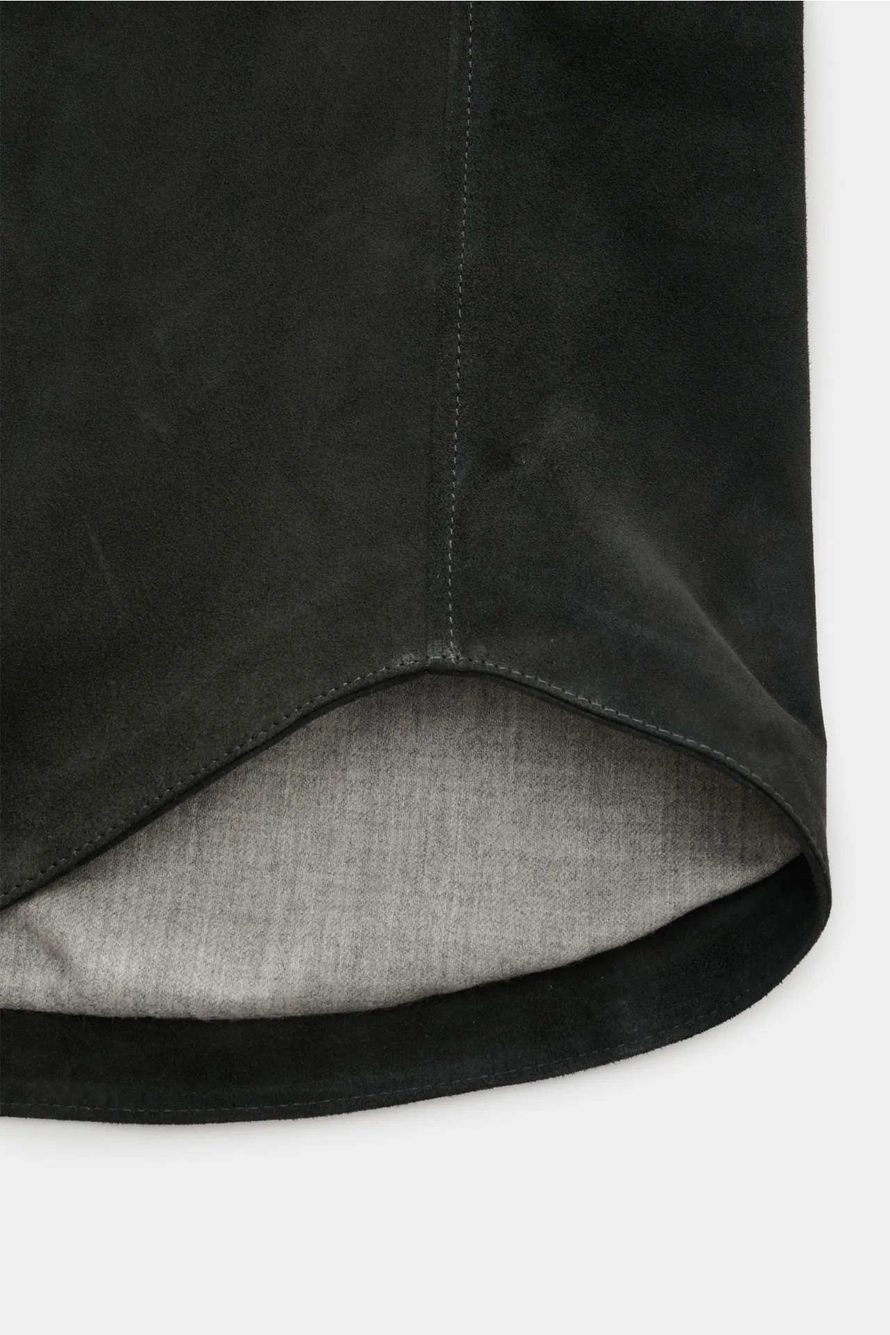 Rifugio - Herren - Velourslederjacke anthrazit – Bild 5