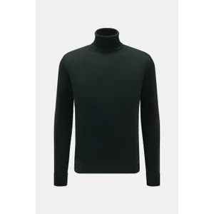 B.F. Knitwear - Herren - Merino Rollkragenpullover dunkelgrün B.F. Knitwear - Herren - Merino Rollkragenpullover dunkelgrün