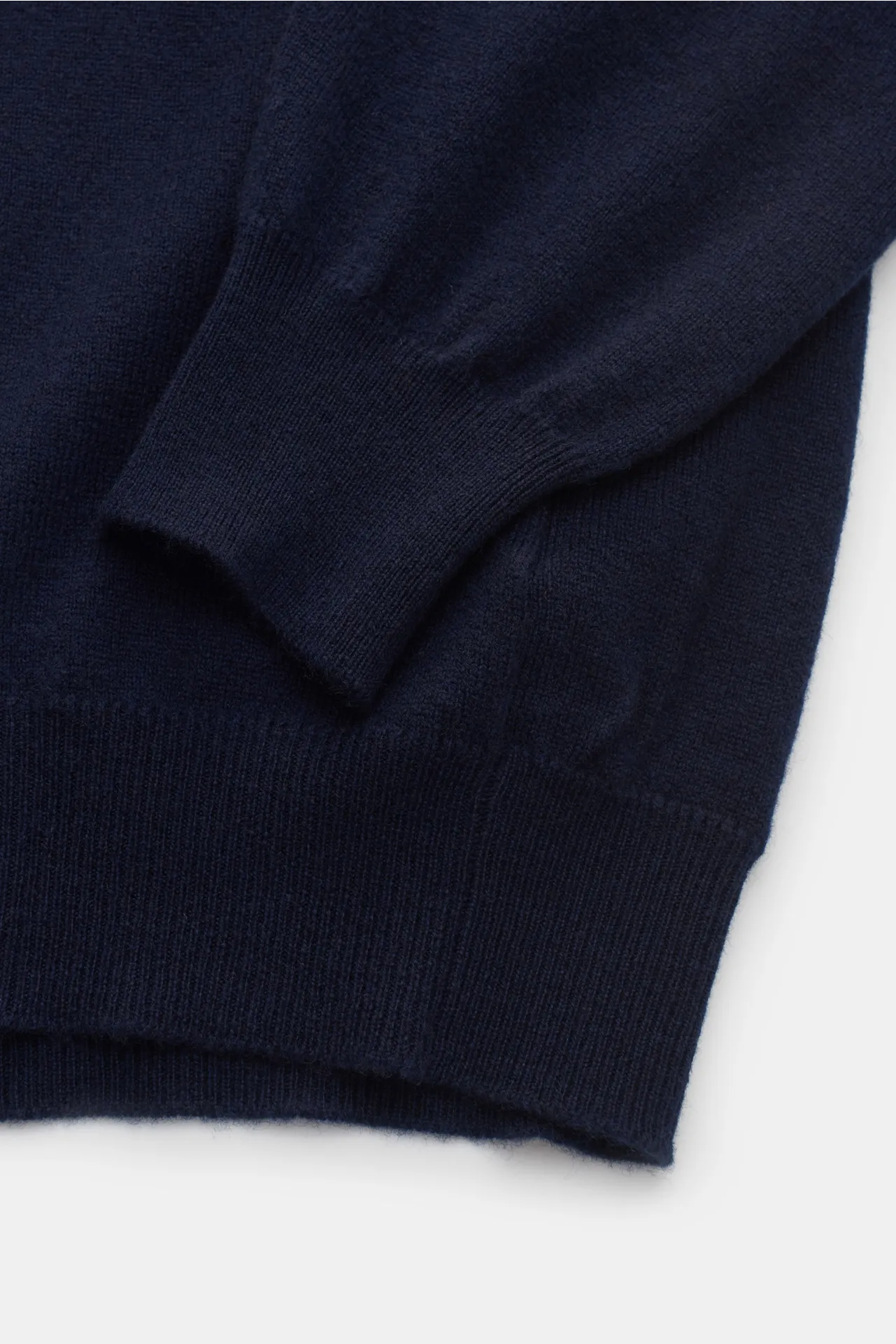 Fedeli - Herren - Cashmere Rollkragenpullover 'Derby' navy – Bild 4