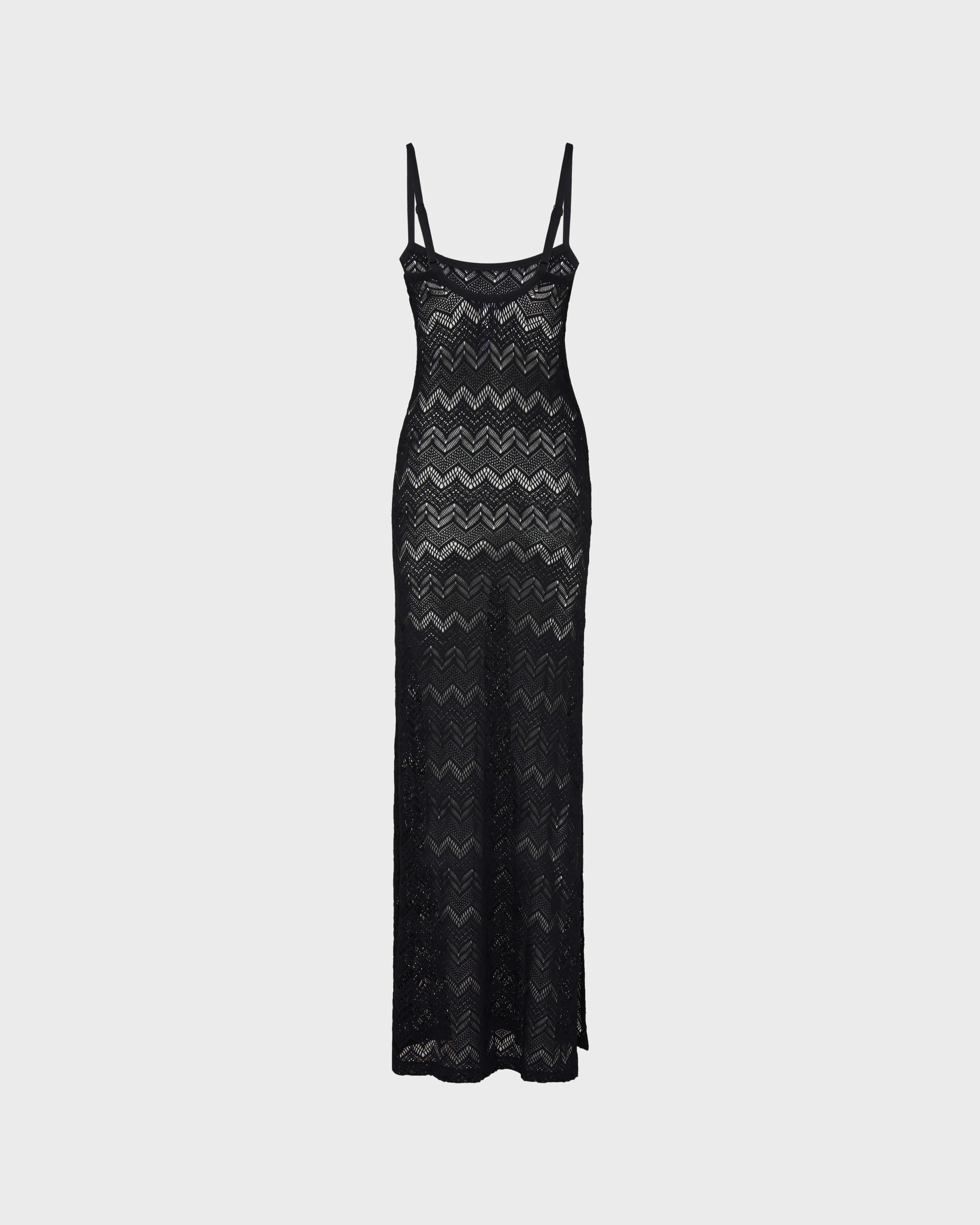 Vilebrequin - Langes Mesh-kleid Für Damen - Kleid - Lisanna - Schwarz - Größe L – Bild 2