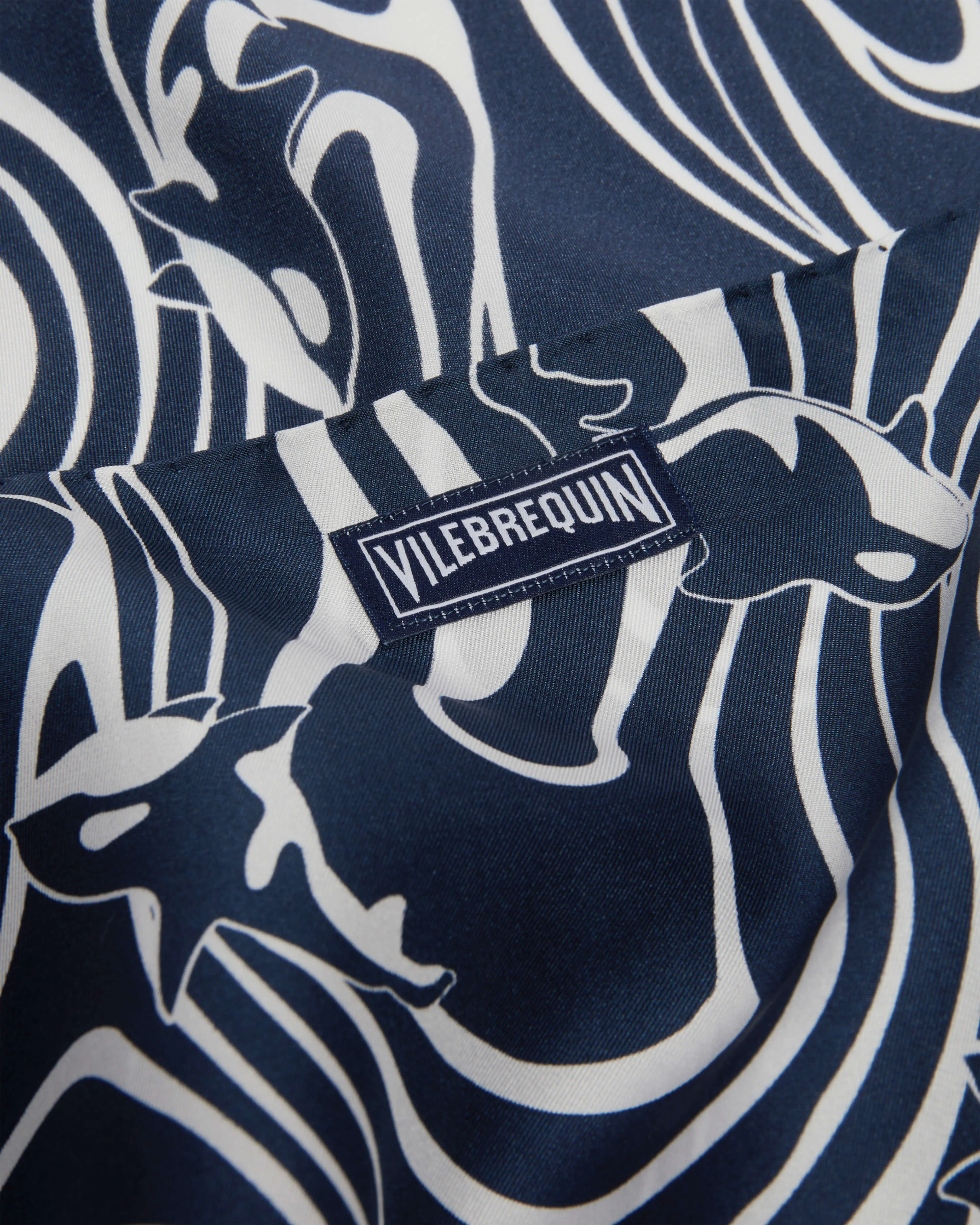 Vilebrequin - Waves Unisex-schal - Halstuch - Carre65 - Blau - Größe OSFA – Bild 2