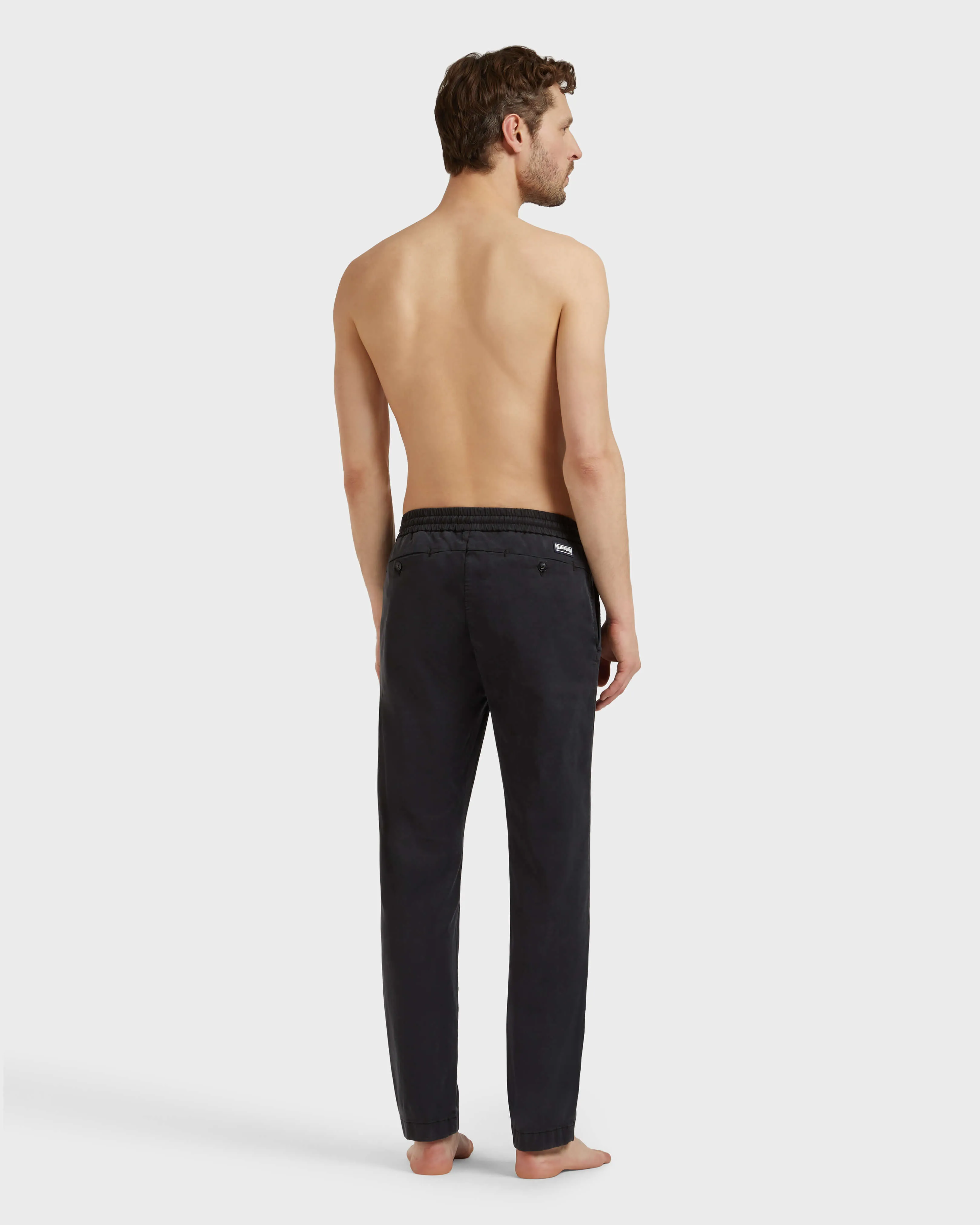 Vilebrequin - Hose Aus Tencel-satin Mit Elastischem Bund Für Herren - Jeanshose - Clemence - Schwarz - Größe 30 – Bild 4