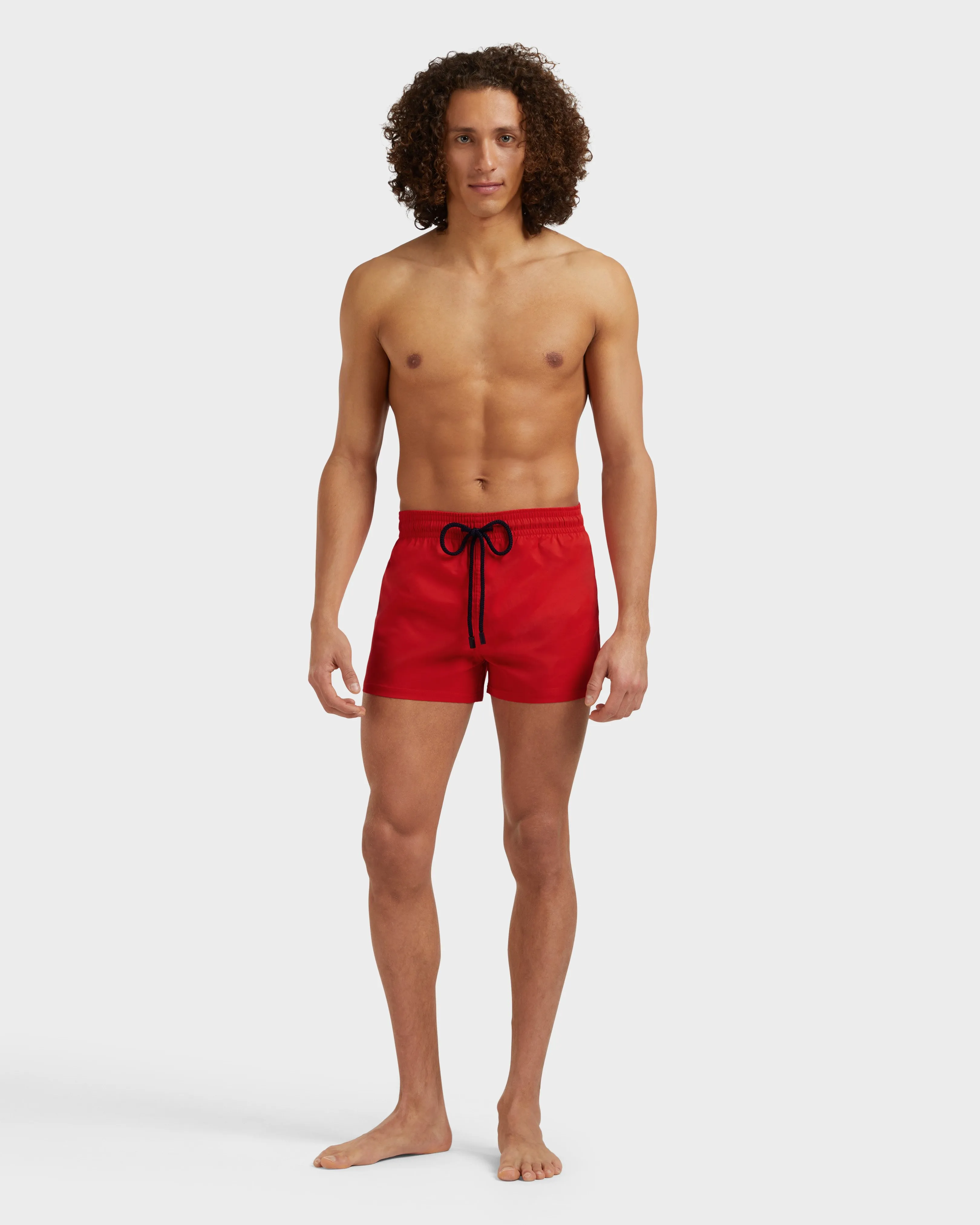 Vilebrequin - Kurze Und Figurbetonte Einfarbige Stretch-bademode Für Herren - Bademode - Man - Rot - Größe M – Bild 3