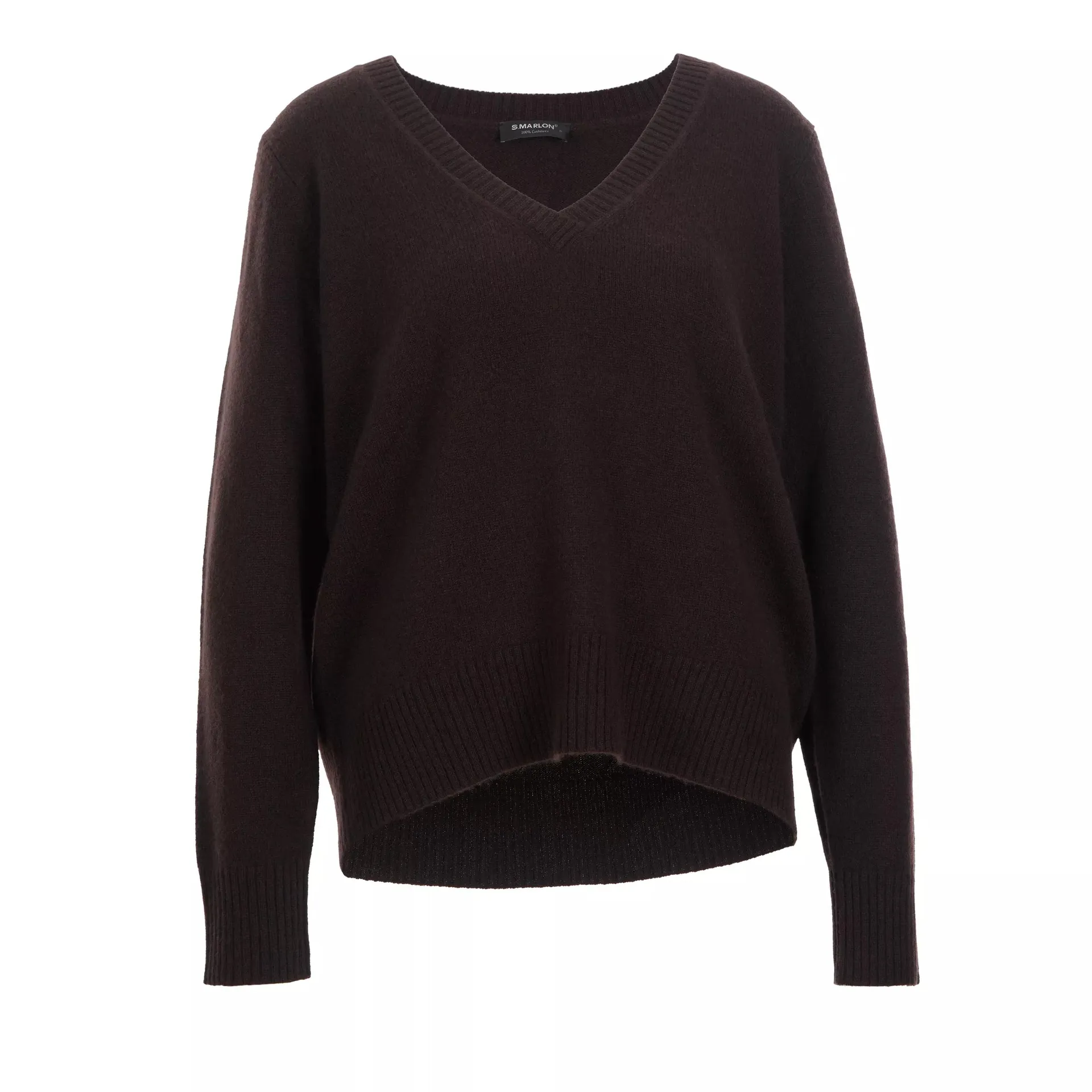 S.Marlon - V-Pullover überschnitten - Größe M - braun S.Marlon - V-Pullover überschnitten - Größe M - braun