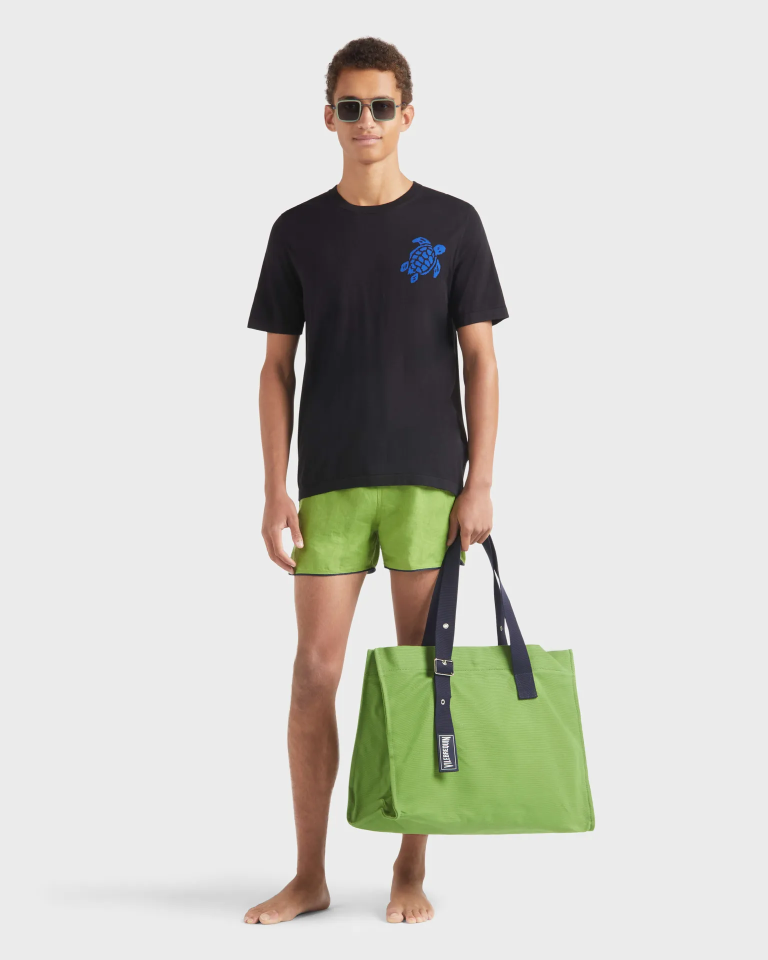 Vilebrequin - Solid Badeshorts Aus Leinen Für Herren - Bademode - Maurice - Grün - Größe S – Bild 5