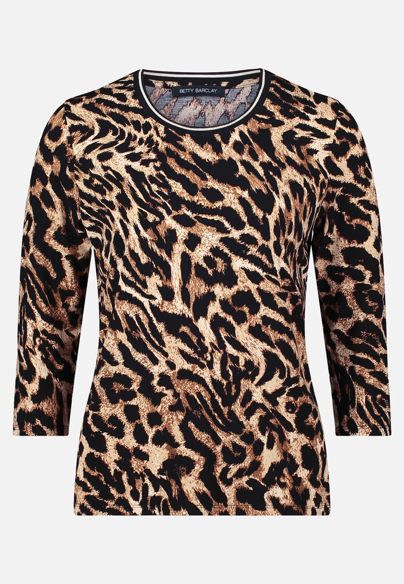 Basic Shirt mit Rippbündchen – Bild 3