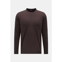 Zanone - Herren - Rundhals-Longsleeve dunkelbraun Zanone - Herren - Rundhals-Longsleeve dunkelbraun