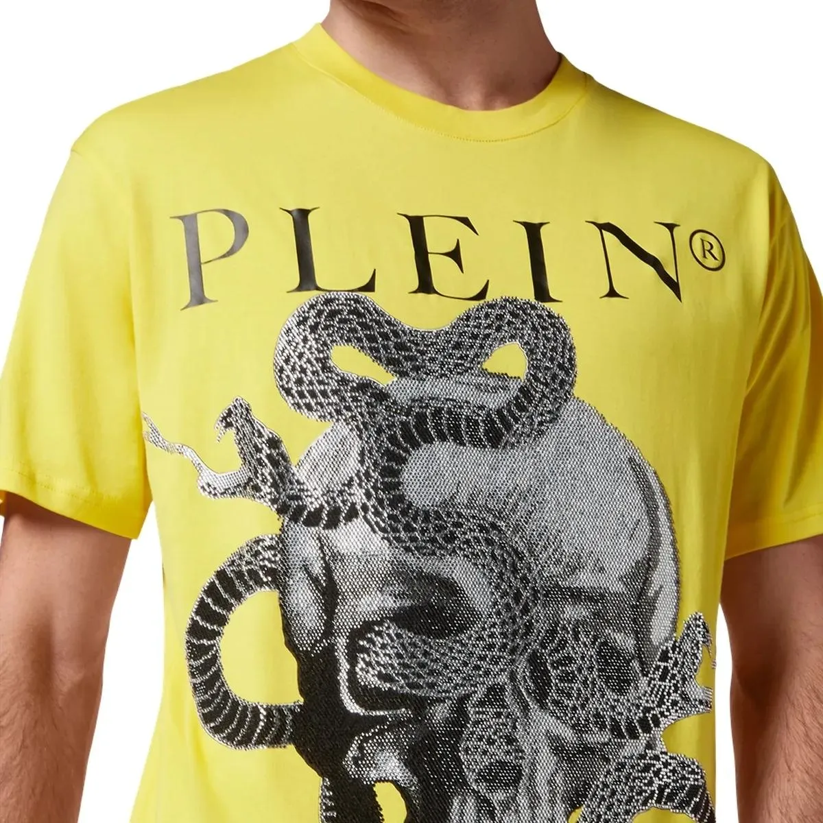 Philipp Plein - T-Shirt Snake - Größe XXL - gelb – Bild 2