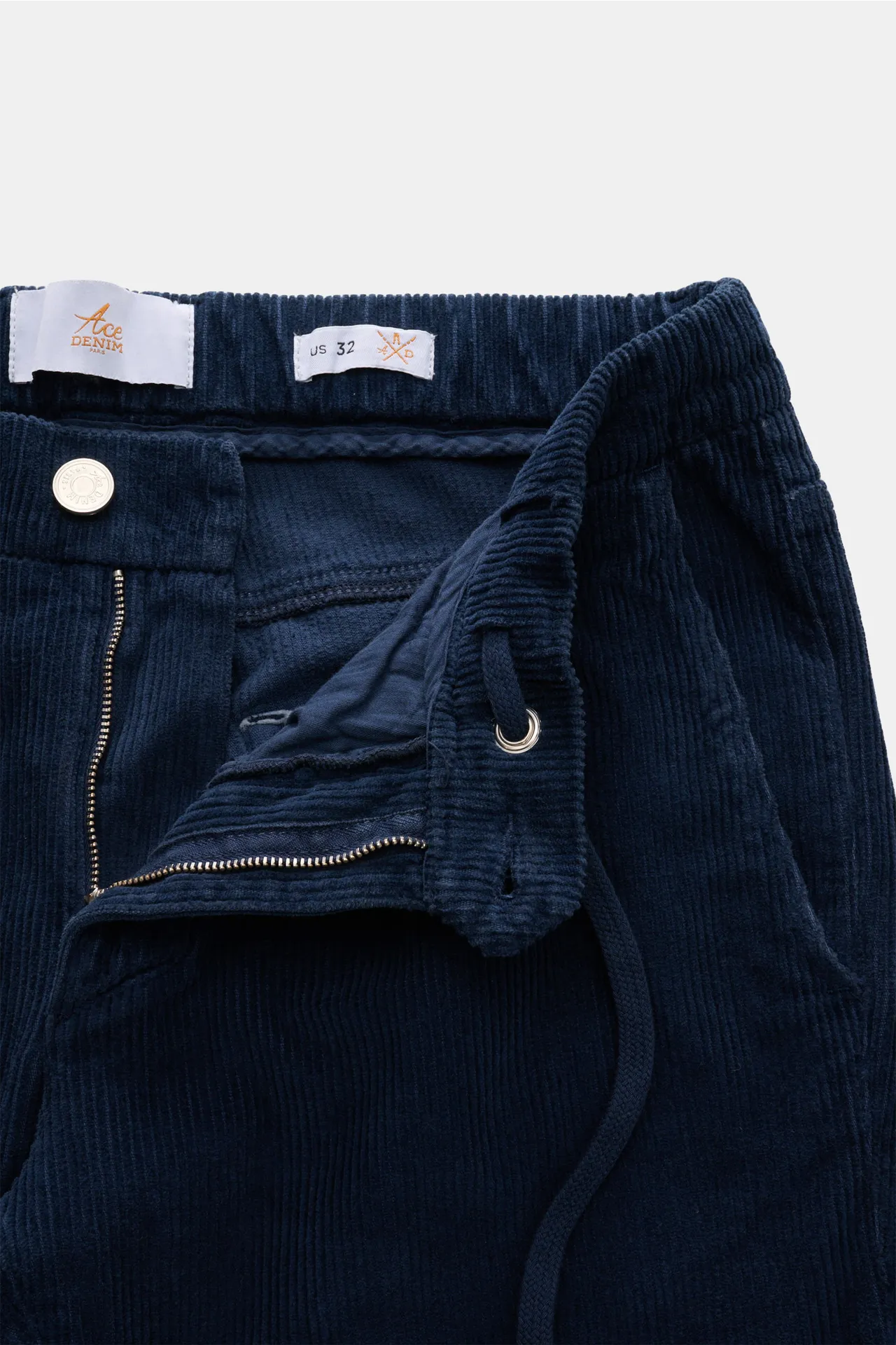 Ace Denim - Herren - Cord-Jogpants navy – Bild 4