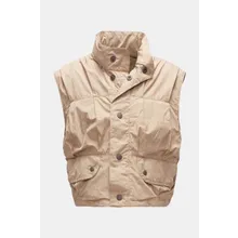 Our Legacy - Herren - Outdoorweste %27Cropped Exhale Puffa%27 beige Our Legacy - Herren - Outdoorweste %27Cropped Exhale Puffa%27 beige
