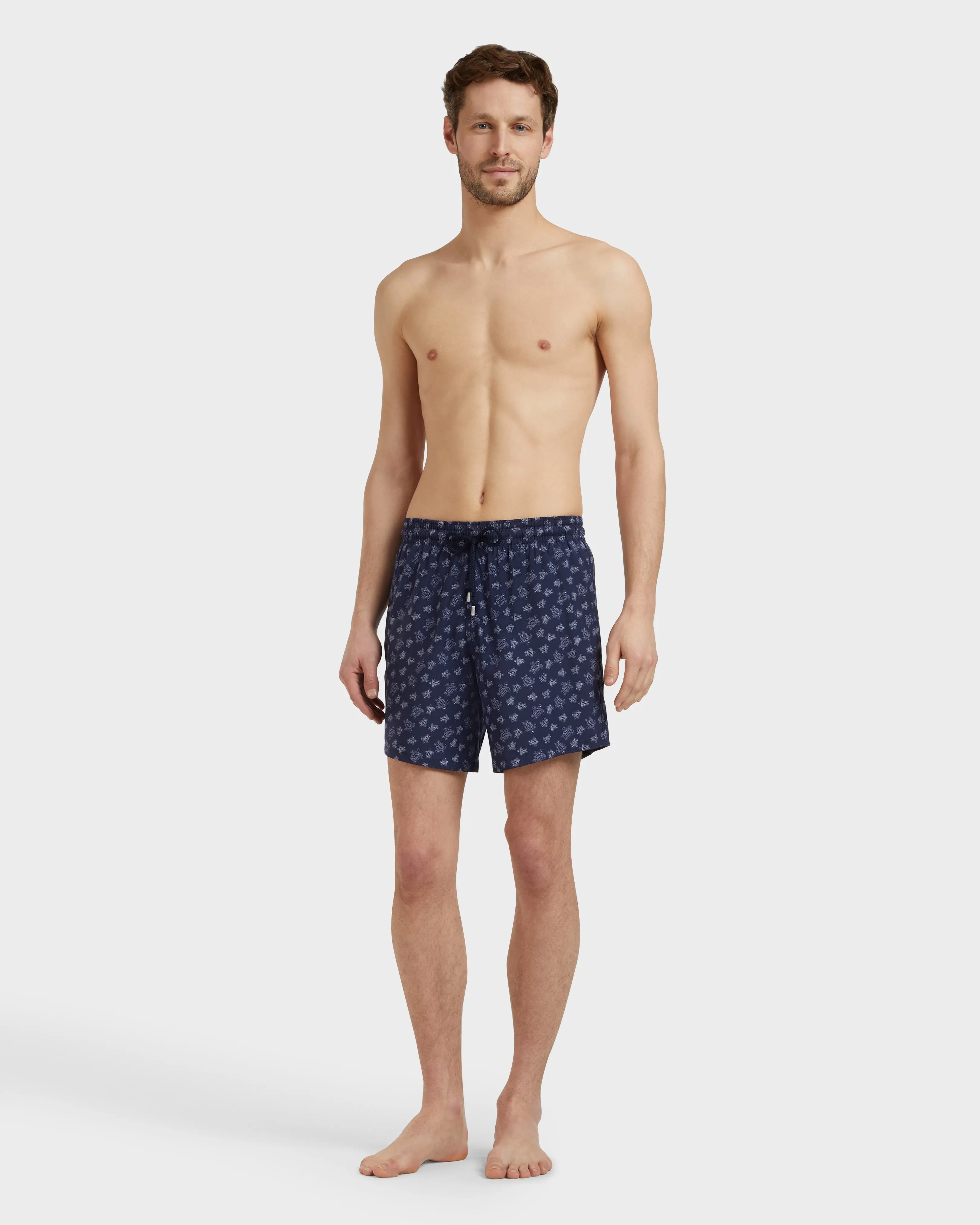 Vilebrequin - Ronde Des Tortues Badeshorts Aus Wolle Für Herren - Bademode - Moopea - Blau - Größe XL – Bild 3