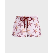 Vilebrequin - Starlettes Badeshorts Mit Stickerei Für Damen - Shorty - Fiona - Rosa - Größe XL Vilebrequin - Starlettes Badeshorts Mit Stickerei Für Damen - Shorty - Fiona - Rosa - Größe XL