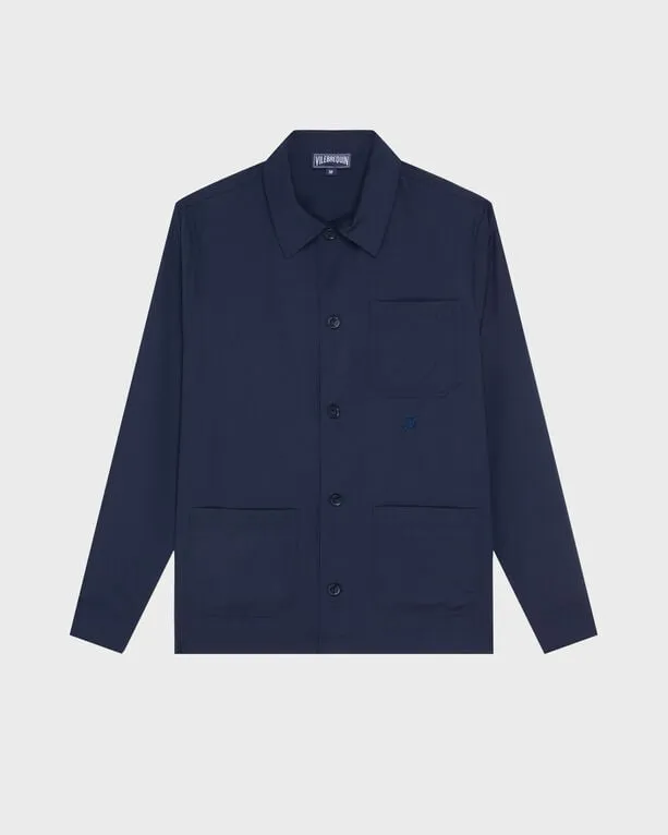 Vilebrequin - Micro Carreaux Herren-overshirt Aus Wolle - Jacke - Corentin - Blau - Größe XL Vilebrequin - Micro Carreaux Herren-overshirt Aus Wolle - Jacke - Corentin - Blau - Größe XL