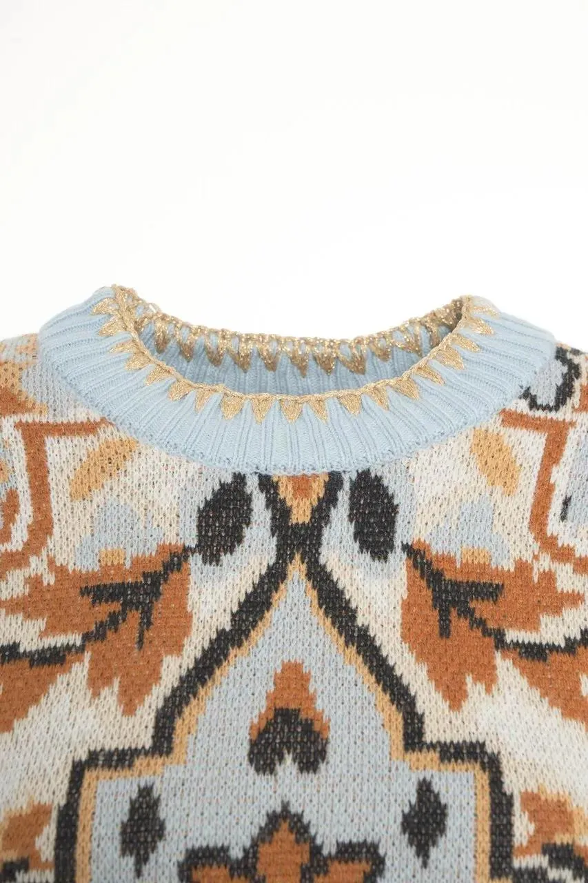 Farm Rio - Sweater with pattern - Größe S - blau – Bild 3