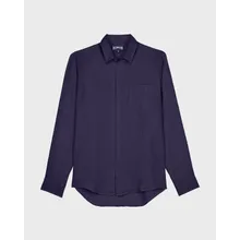 Vilebrequin - Einfarbiges Hemd Aus Leinen Für Herren - Hemd - Caroubis - Blau - Größe M Vilebrequin - Einfarbiges Hemd Aus Leinen Für Herren - Hemd - Caroubis - Blau - Größe M