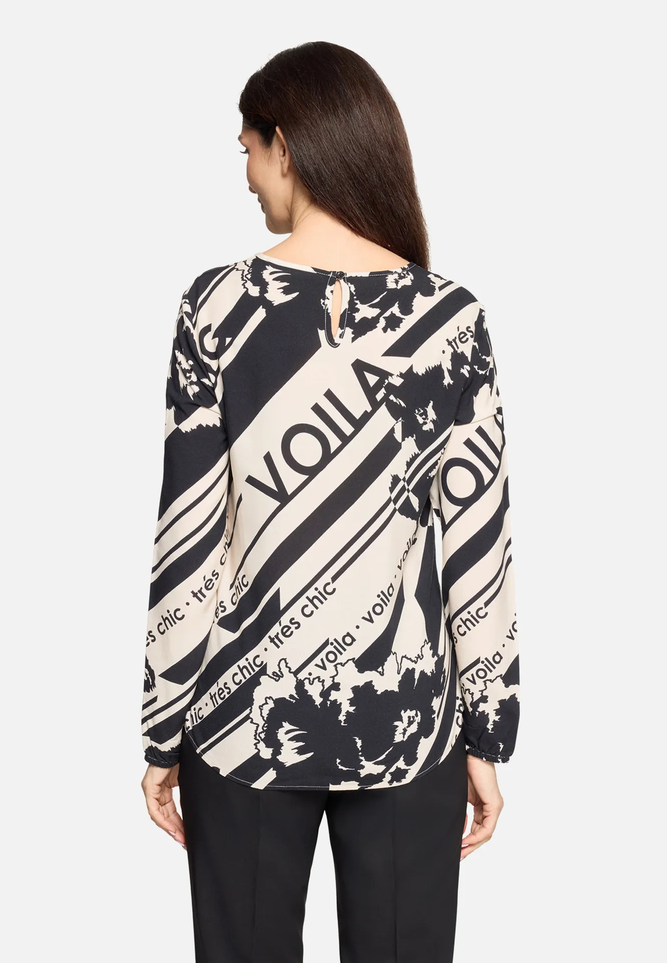 Schlupfbluse mit Rundhalsausschnitt Schlupfbluse mit Rundhalsausschnitt