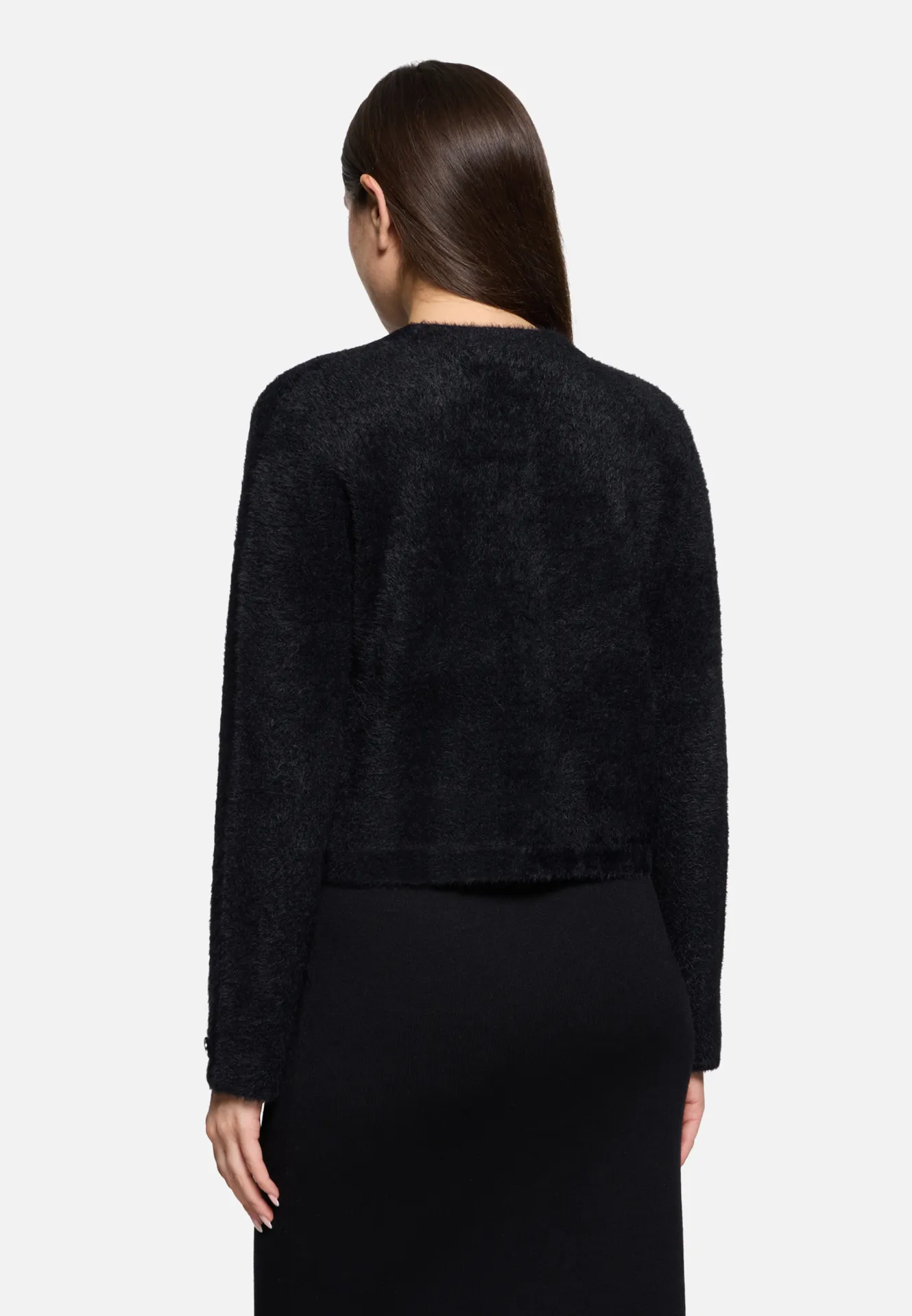 Strick-Cardigan mit aufgesetzten Taschen Strick-Cardigan mit aufgesetzten Taschen