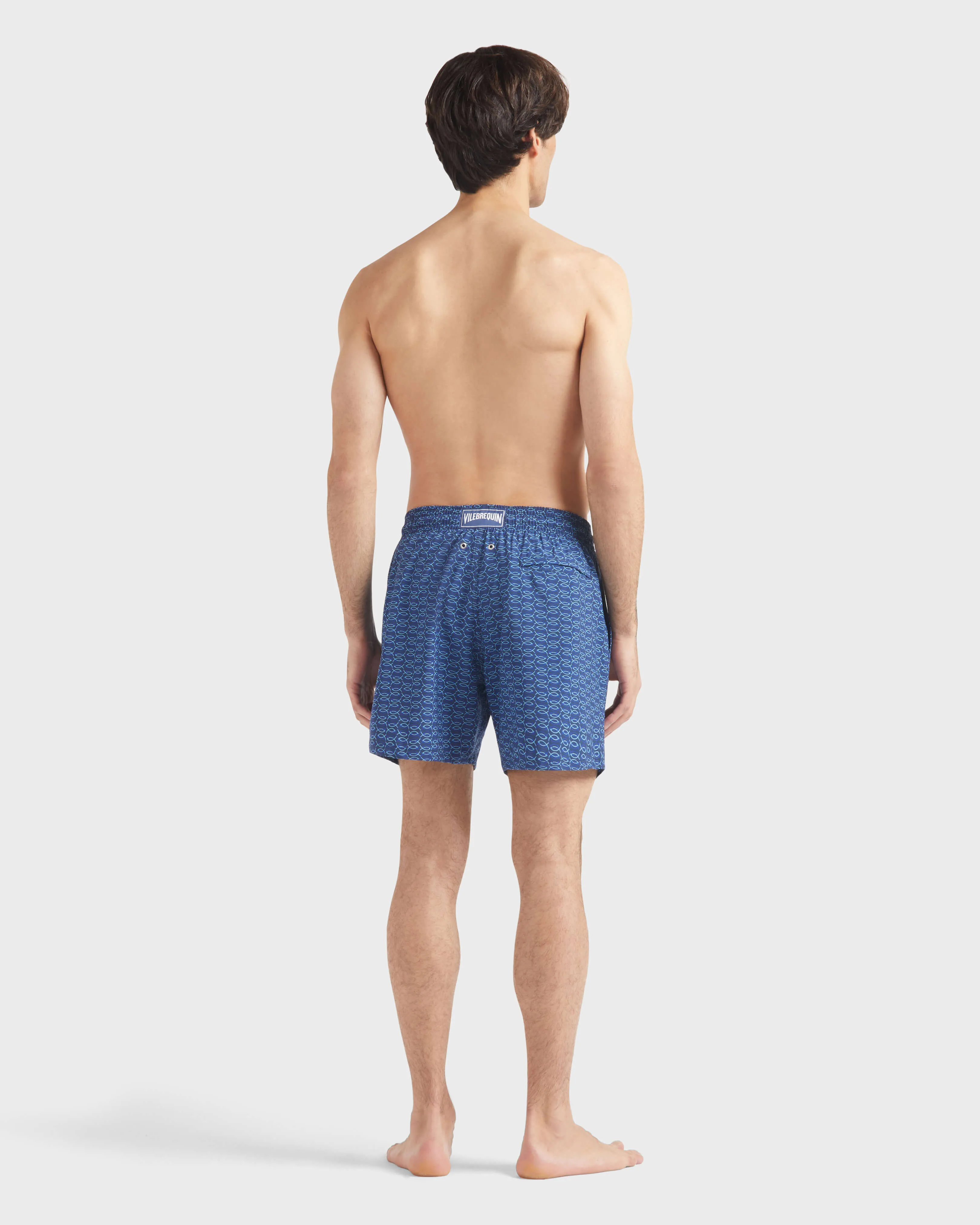 Vilebrequin - Fish Net Badeshorts Aus Wolle Für Herren - Bademode - Moopea - Blau - Größe L – Bild 4